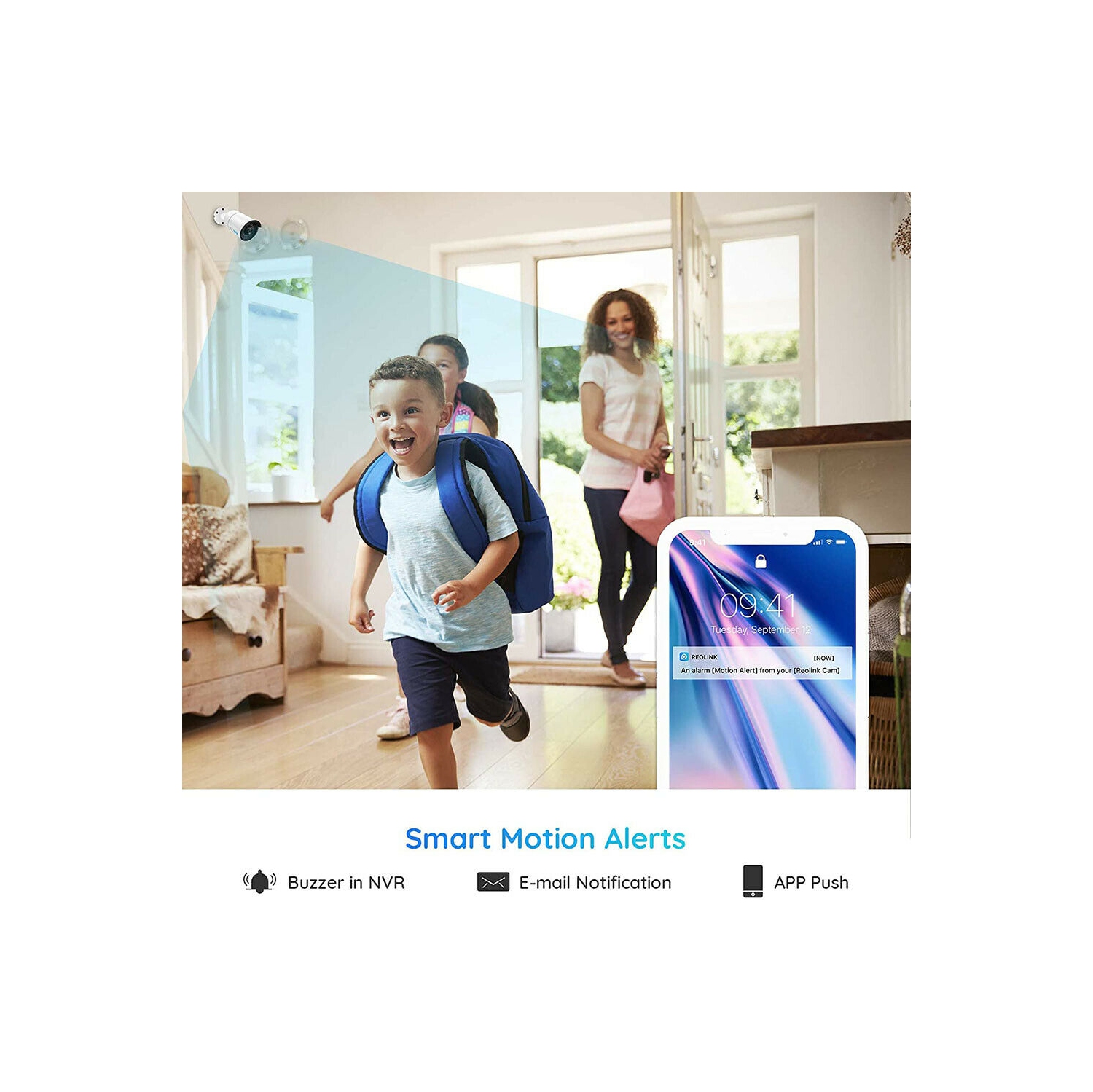 Reolink – Enregistreur vidéo réseau 4K à 8 canaux, prise en charge jusqu'à 12 Mpx, alimentation par Ethernet, HDD 2 To intégré, sans frais