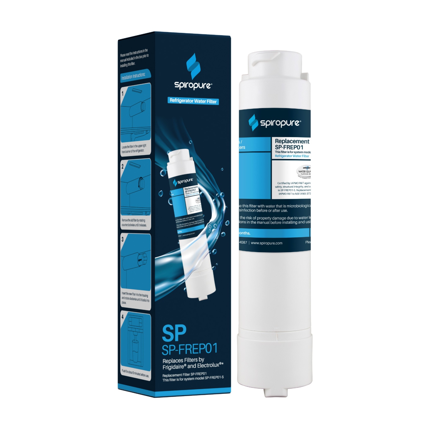 Remplacement du filtre à eau pour réfrigérateur Frigidaire EPTWFU01/Electrolux EWF02