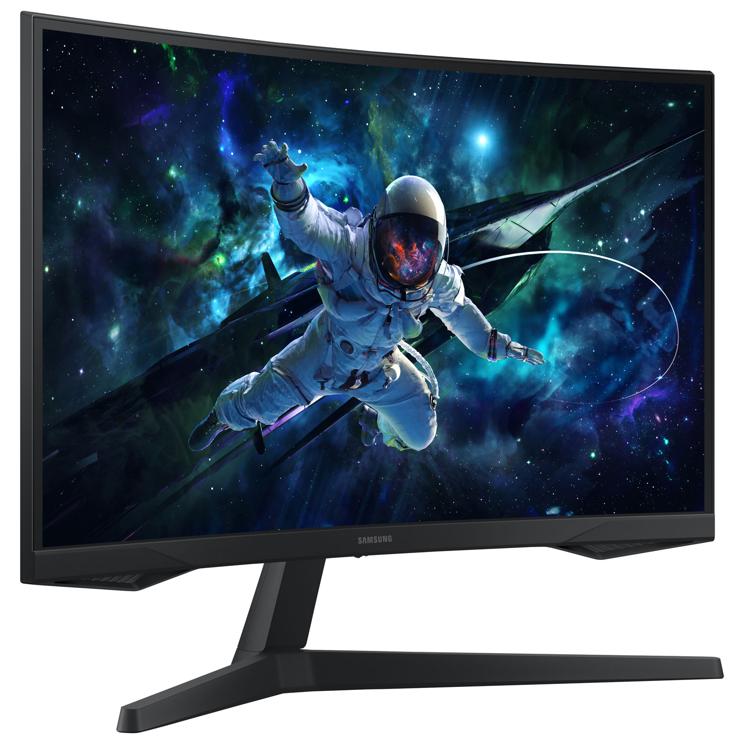 Moniteur de jeu FreeSync DEL incurvé VA QHD 165 Hz 32 po Odyssey G5 de Samsung avec temps de réponse 1 ms gris à gris - Noir