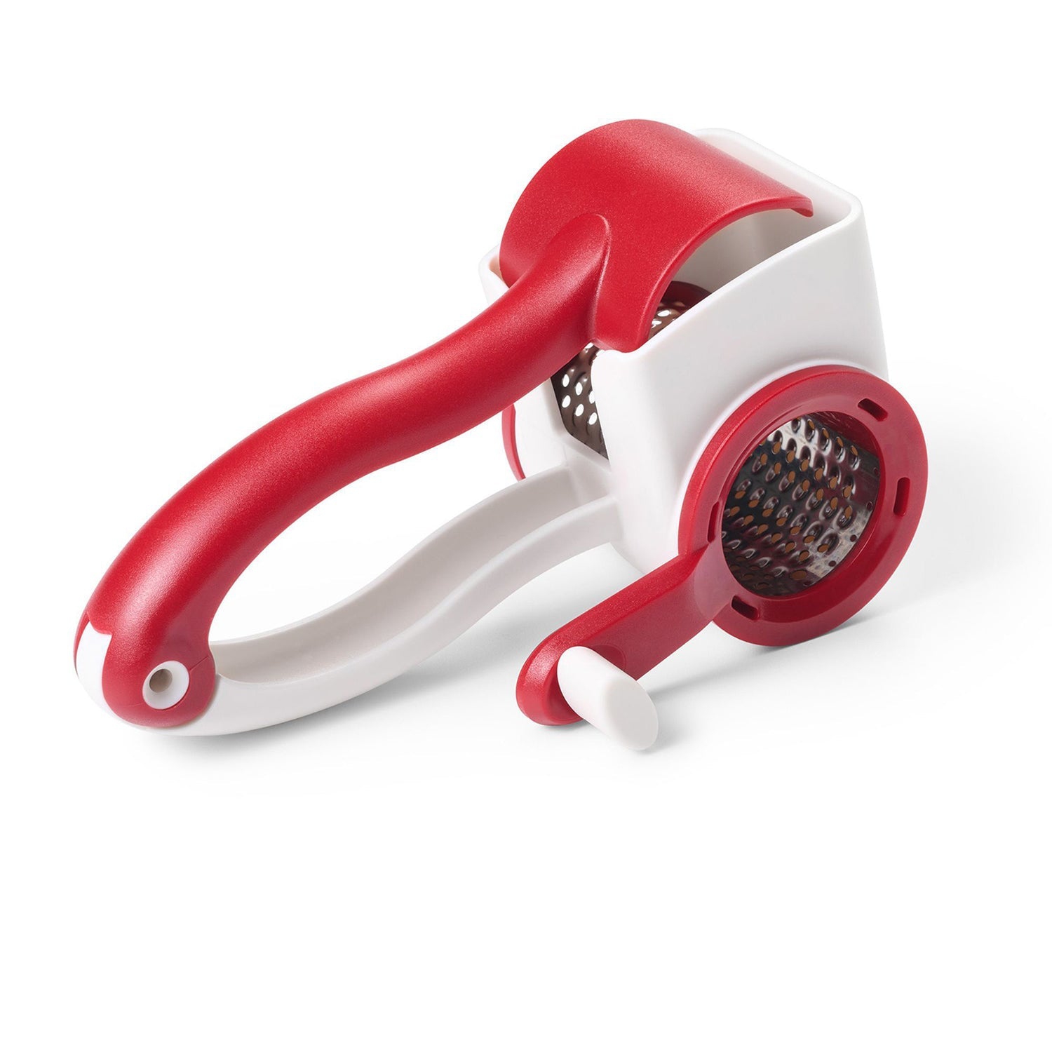 Starfrit – râpe à fromage rotative, baril en acier inoxydable, lavable au lave-vaisselle, rouge