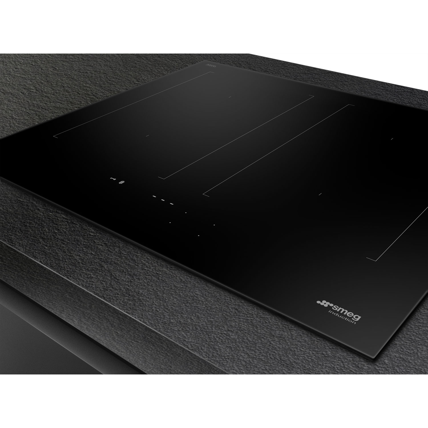 Surface de cuisson à induction de 24 po à 4 éléments de Smeg - Noir