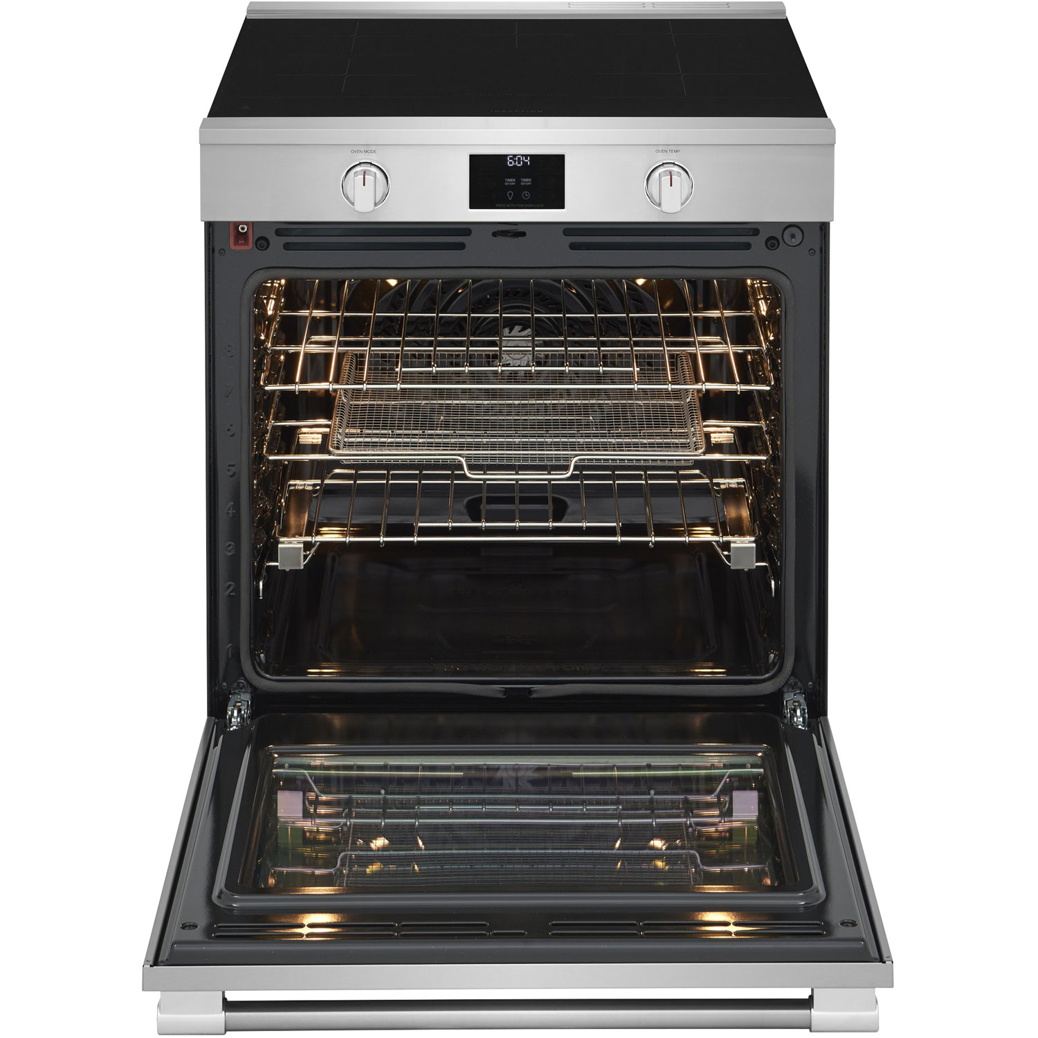 Frigidaire Professional 30" 6.2 Cu. Ft. True Convection 5-Element Freestanding Induction Air Fry Range - Stainless Steel