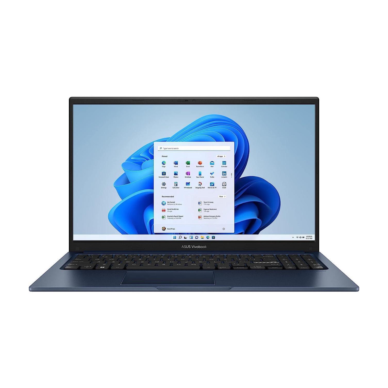 ASUS Vivobook 15 Laptop 15.6” Full HD Display Intel Core i3-1215U CPU 8GB 128GB SSD Windows 11 Home in S Mode Quiet Blue