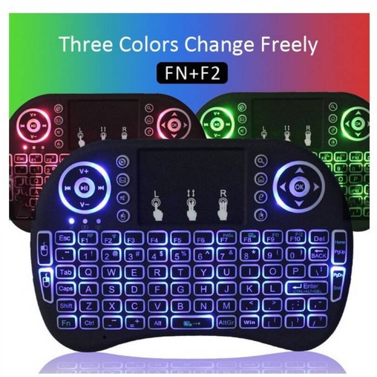 Wireless Mini Keyboard Remote Control Touchpad For Smart TV Android TV Box PC 2.4GH