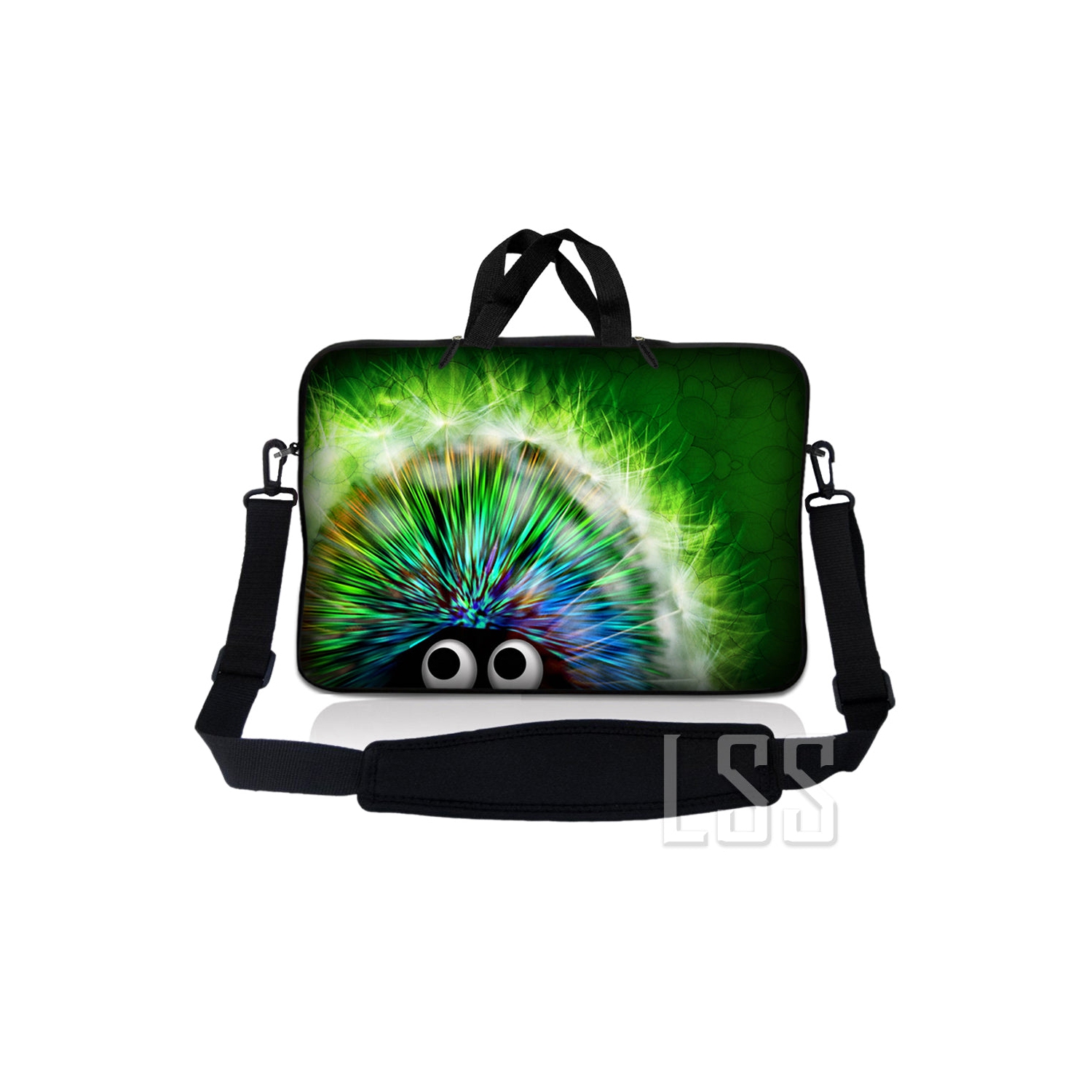 Laptop Skin Shop 12 - 13.3 inch Neoprene Laptop Sleeve Bag Carrying Case with Handle and Adjustable Shoulder Strap - Hedgehog Design