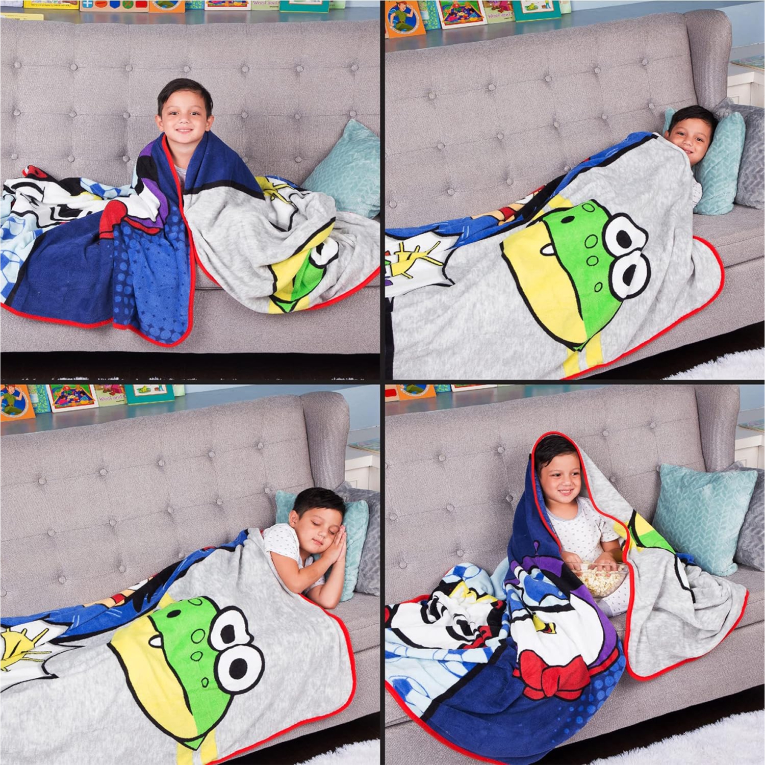 Ryan’s World" Bedding Ultra Soft Micro Raschel Throw Blanket for Kids