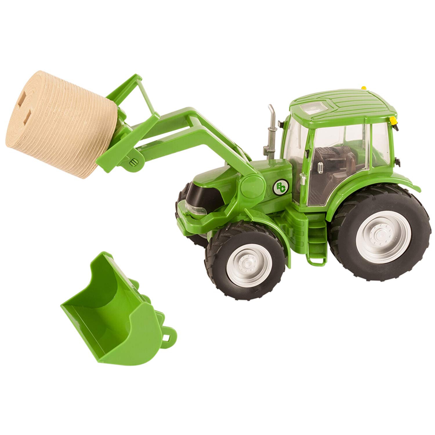 Tractor w/ Loader and Bale - Red