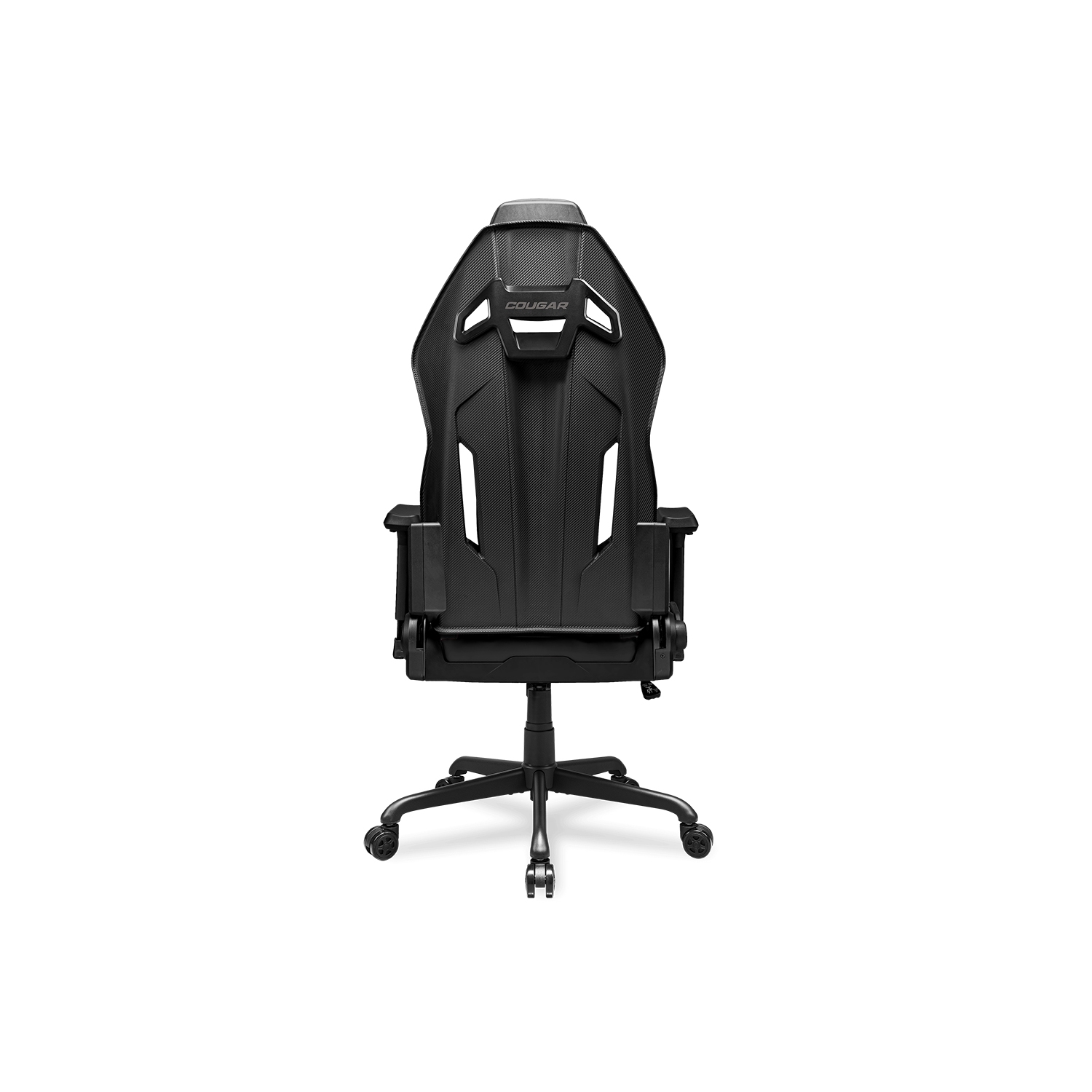 Cougar Hotrod Office Gaming Chair - Ergonomic, High Back Premium Breathable PVC Leather Reclining Backrest Headrest & Lumbar Cushions, Black