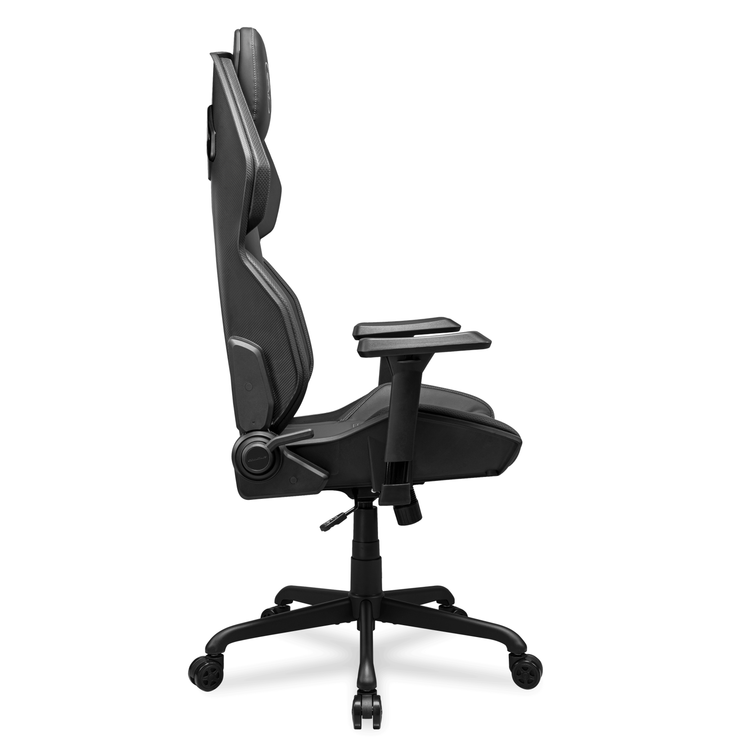 Cougar Hotrod Office Gaming Chair - Ergonomic, High Back Premium Breathable PVC Leather Reclining Backrest Headrest & Lumbar Cushions, Black
