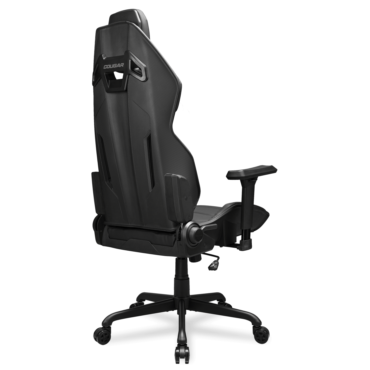 Cougar Hotrod Office Gaming Chair - Ergonomic, High Back Premium Breathable PVC Leather Reclining Backrest Headrest & Lumbar Cushions, Black