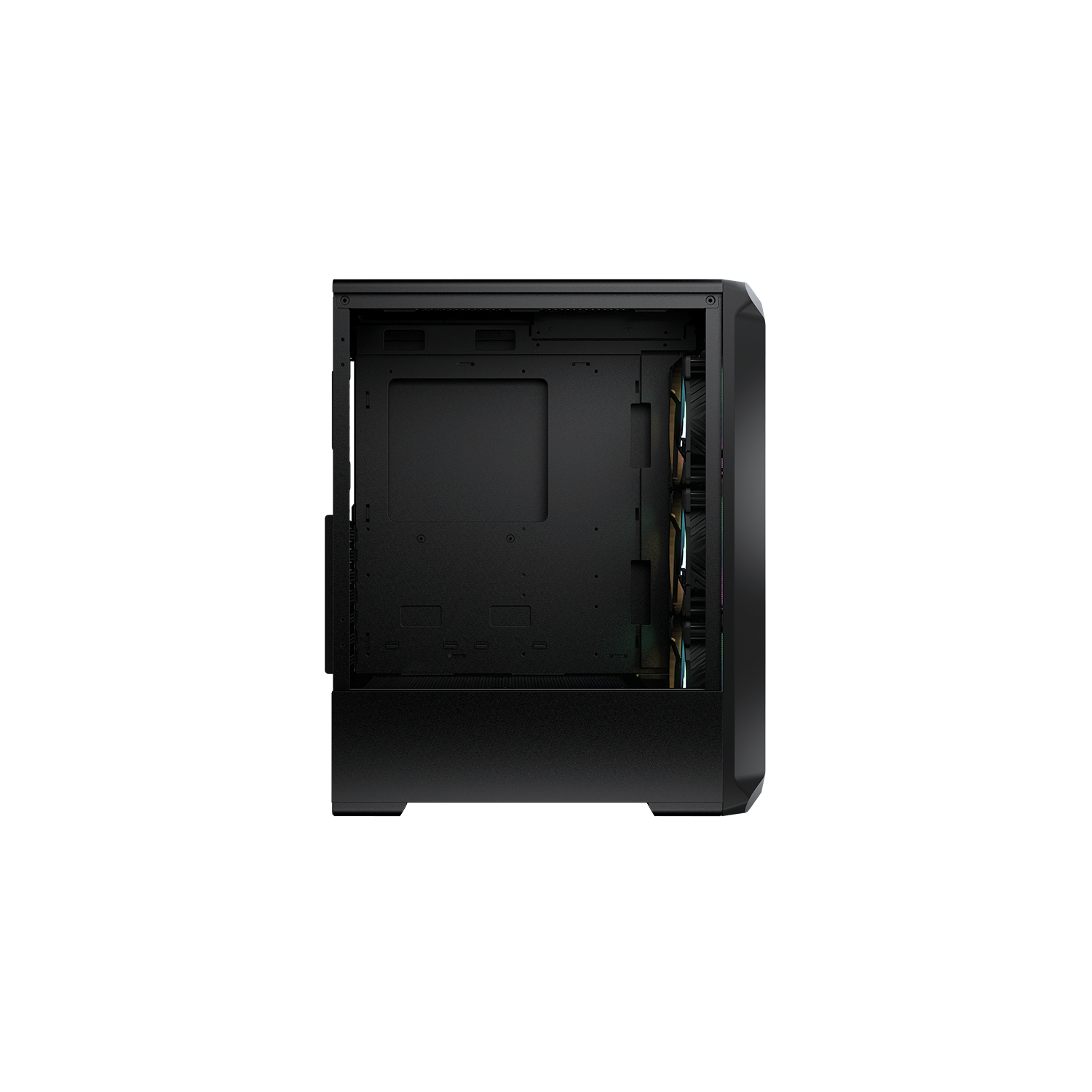Cougar – Boîtier d'ordinateur mi-tour ATX ARCHON 2 RGB, panneau latéral en verre trempé, 3 ventilateurs 120 mm ARGB préinstallés, noir
