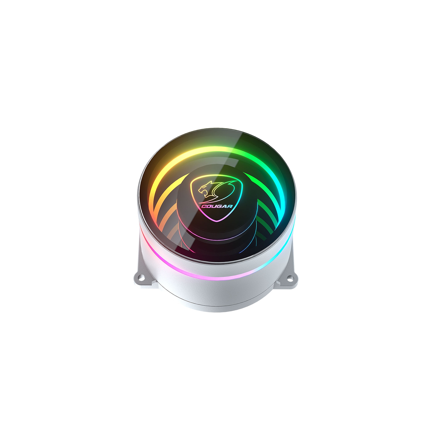 Cougar Poseidon Elite 240 ARGB High Performance Liquid Cooler|VA 120 ARGB Fans x2 + ARGB Pump Head|Wireless Controller| White