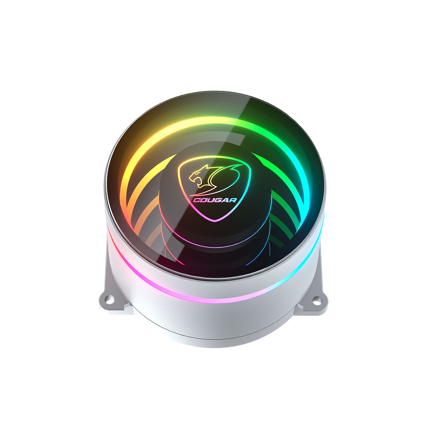 Cougar Poseidon Elite 360 ARGB High Performance Liquid Cooler|VA 120 ARGB Fans x3 + ARGB Pump Head|Wireless Controller |White