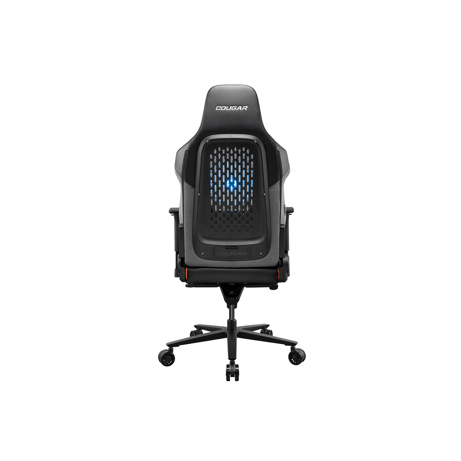 Fauteuil de jeu de bureau 200&nbsp;mm de Cougar NxSys Ventilateur RVB – Fauteuil de jeu ergonomique en cuir PVC respirant haut de gamme avec dossier
