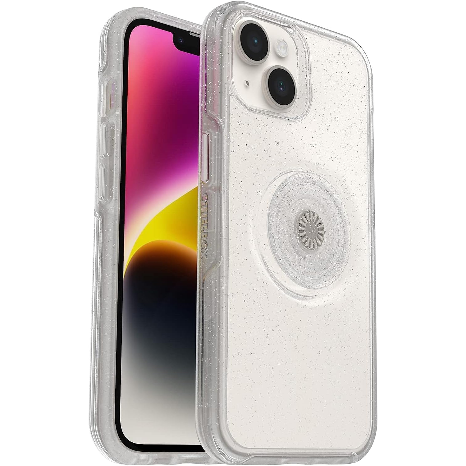 OtterBox + Pop Symmetry Series Clear Case for iPhone 14 & iPhone 13, Stardust