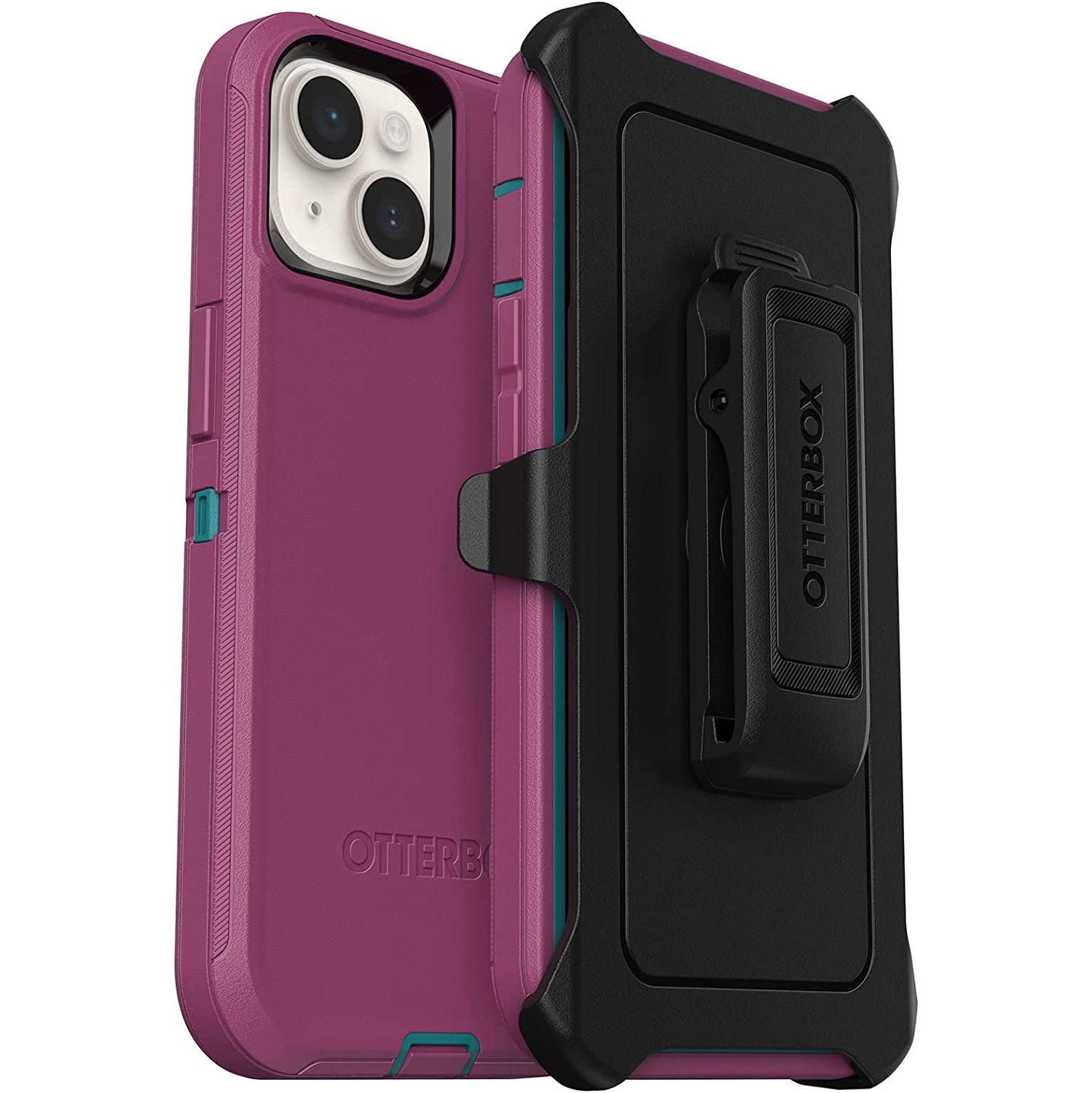 OtterBox Defender Series Screenless Edition Case for iPhone 14 & iPhone 13, Canyon Sun