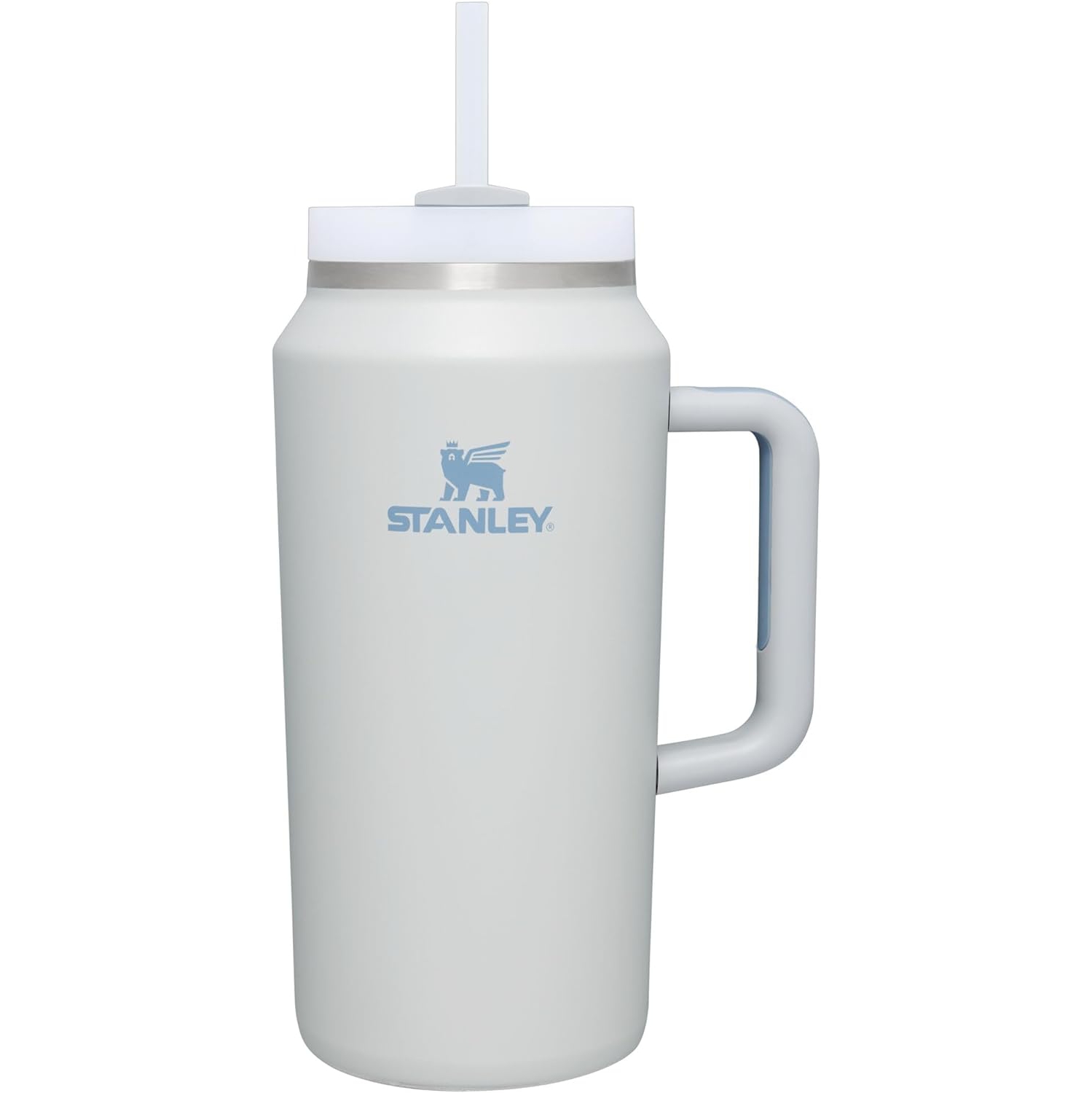 Stanley Quencher H2.0 FlowState Stainless Steel Vacuum Insulated Tumbler with Lid and Straw for Water, Iced Tea or Coffee, Smoothie and More, Fog, 64 oz
