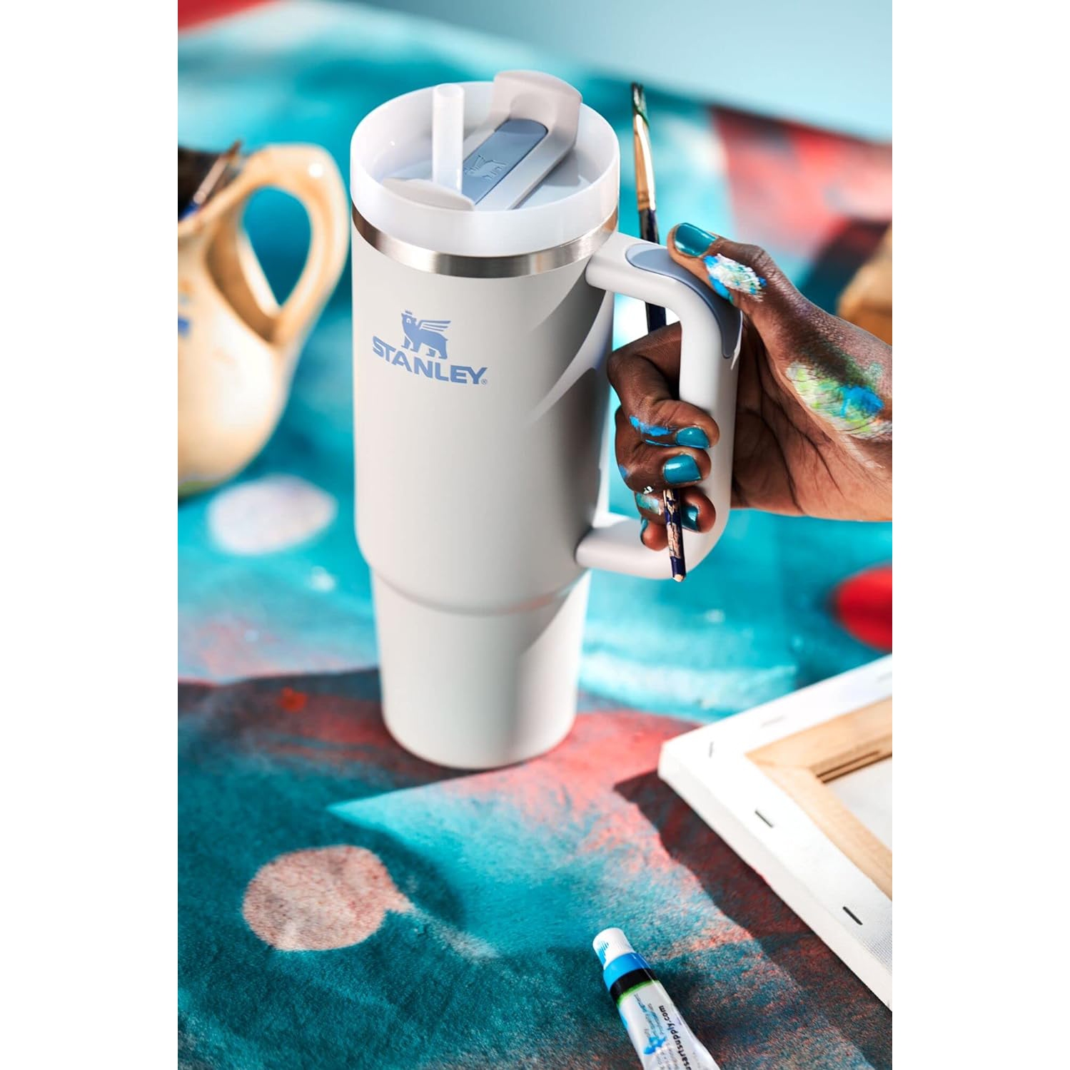 Stanley Quencher H2.0 FlowState Stainless Steel Vacuum Insulated Tumbler with Lid and Straw for Water, Iced Tea or Coffee, Smoothie and More 30 oz