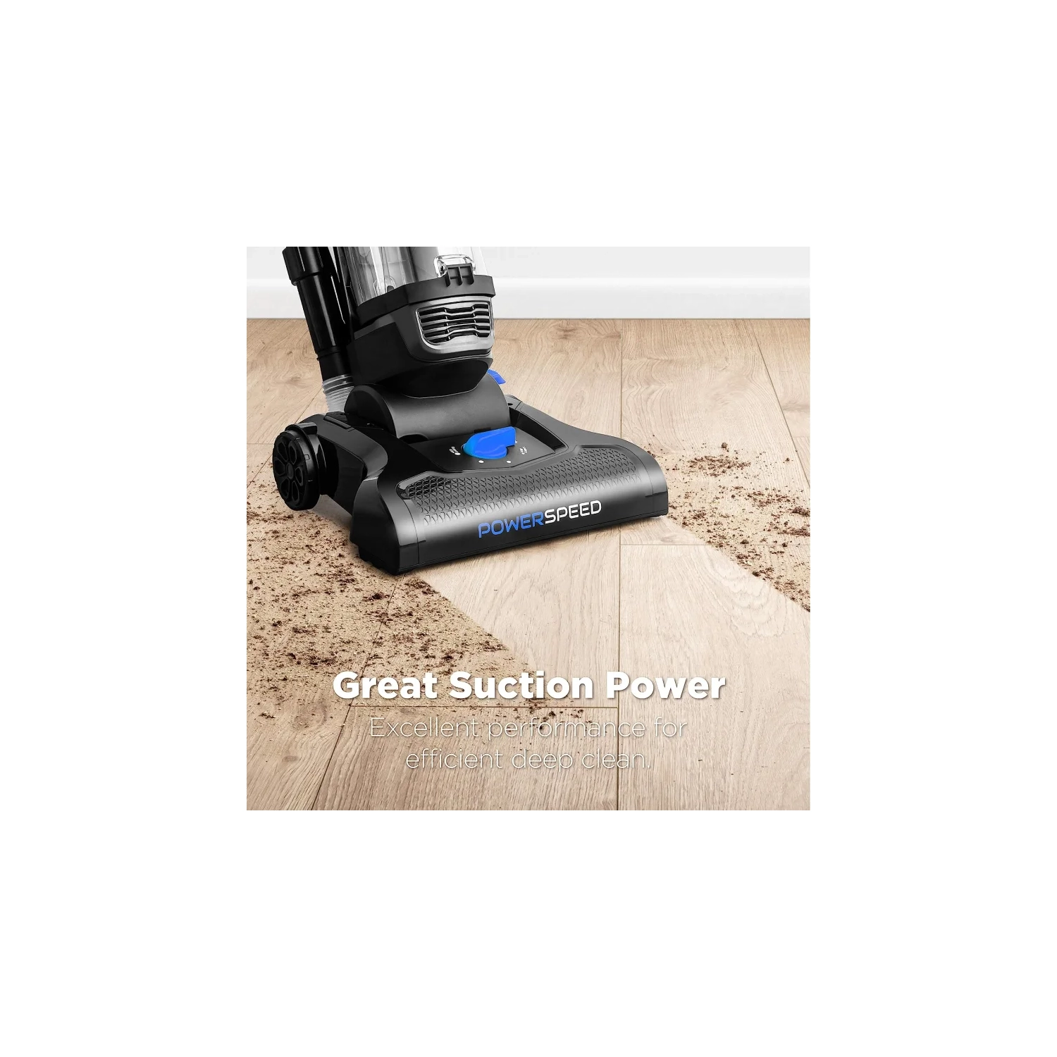 Eureka PowerSpeed Bagless Upright Vacuum Cleaner with Pet Turbo - Black | High Performance Cleaning for Pet Owners