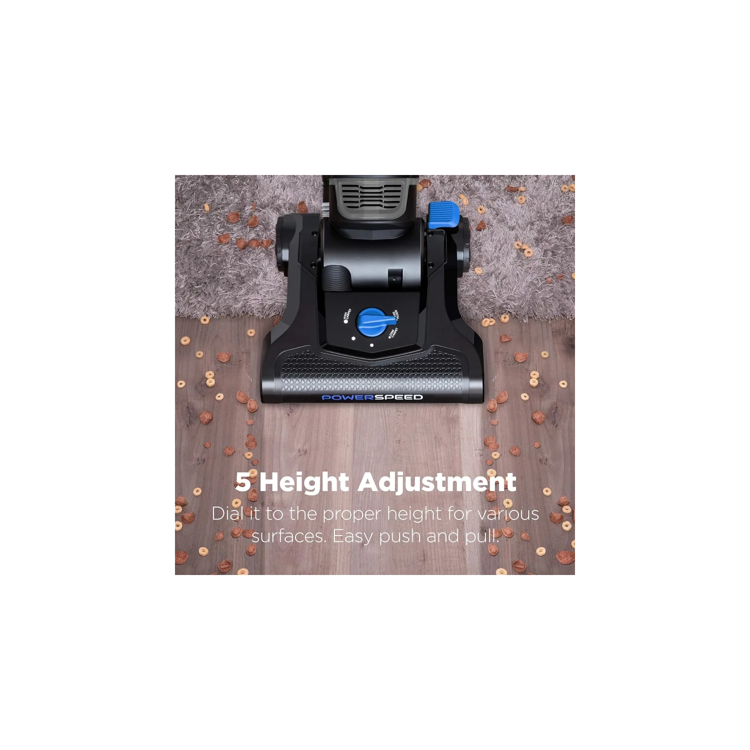 Eureka PowerSpeed Bagless Upright Vacuum Cleaner with Pet Turbo - Black | High Performance Cleaning for Pet Owners