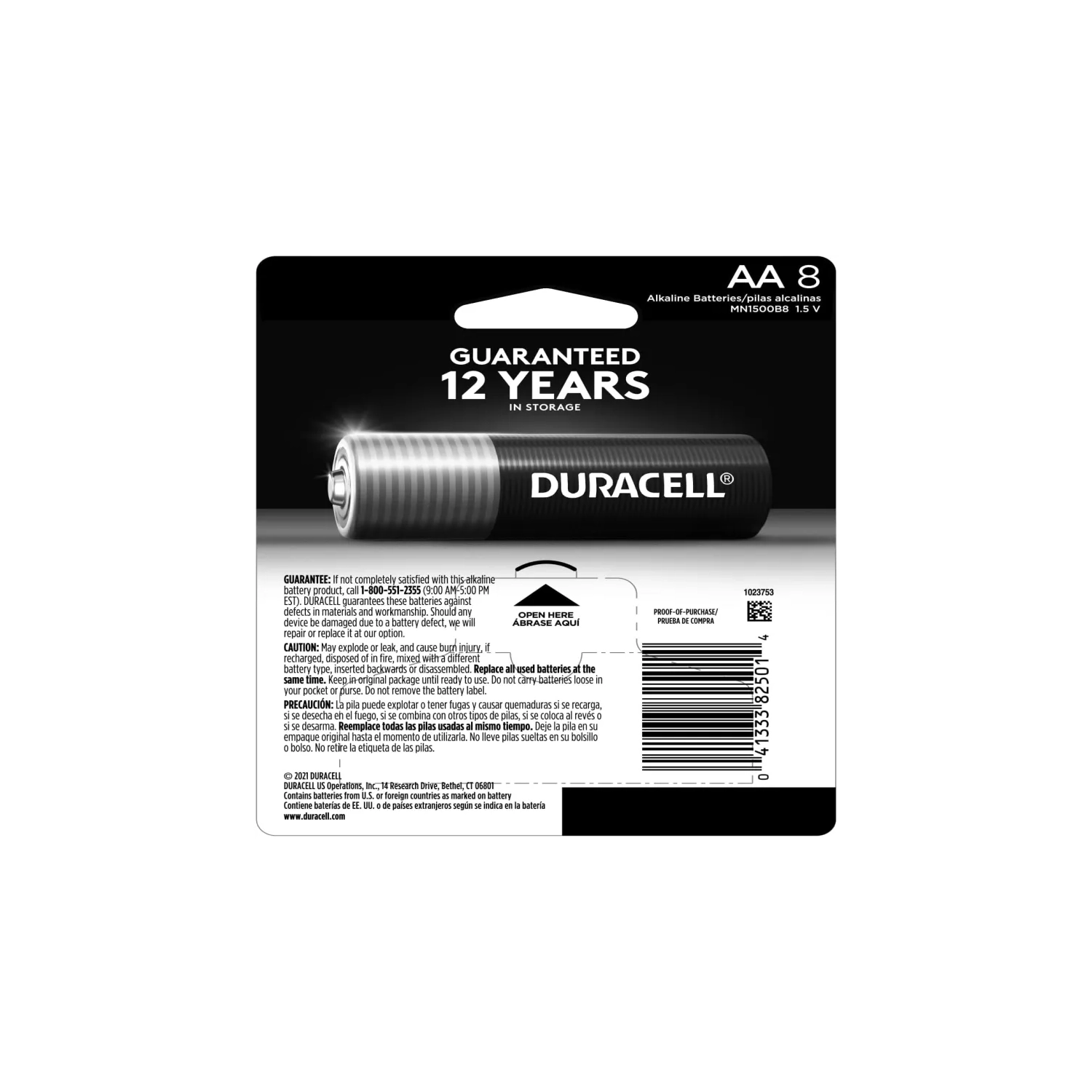 Duracell CopperTop AA Alkaline Batteries | Long-Lasting, All-Purpose Battery for Home & Business