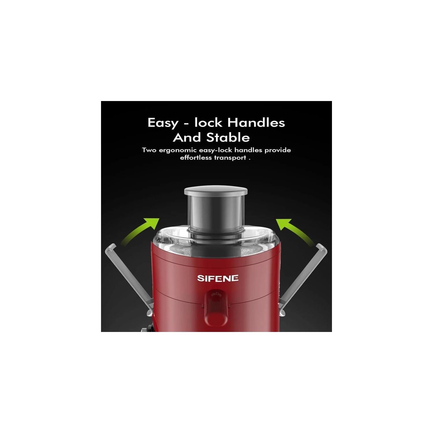 Centrifugeuse haute vitesse | grande goulotte de 2,5 po | commande à 3 vitesses | technologie à pression à froid | nettoyage facile | sans BPA |