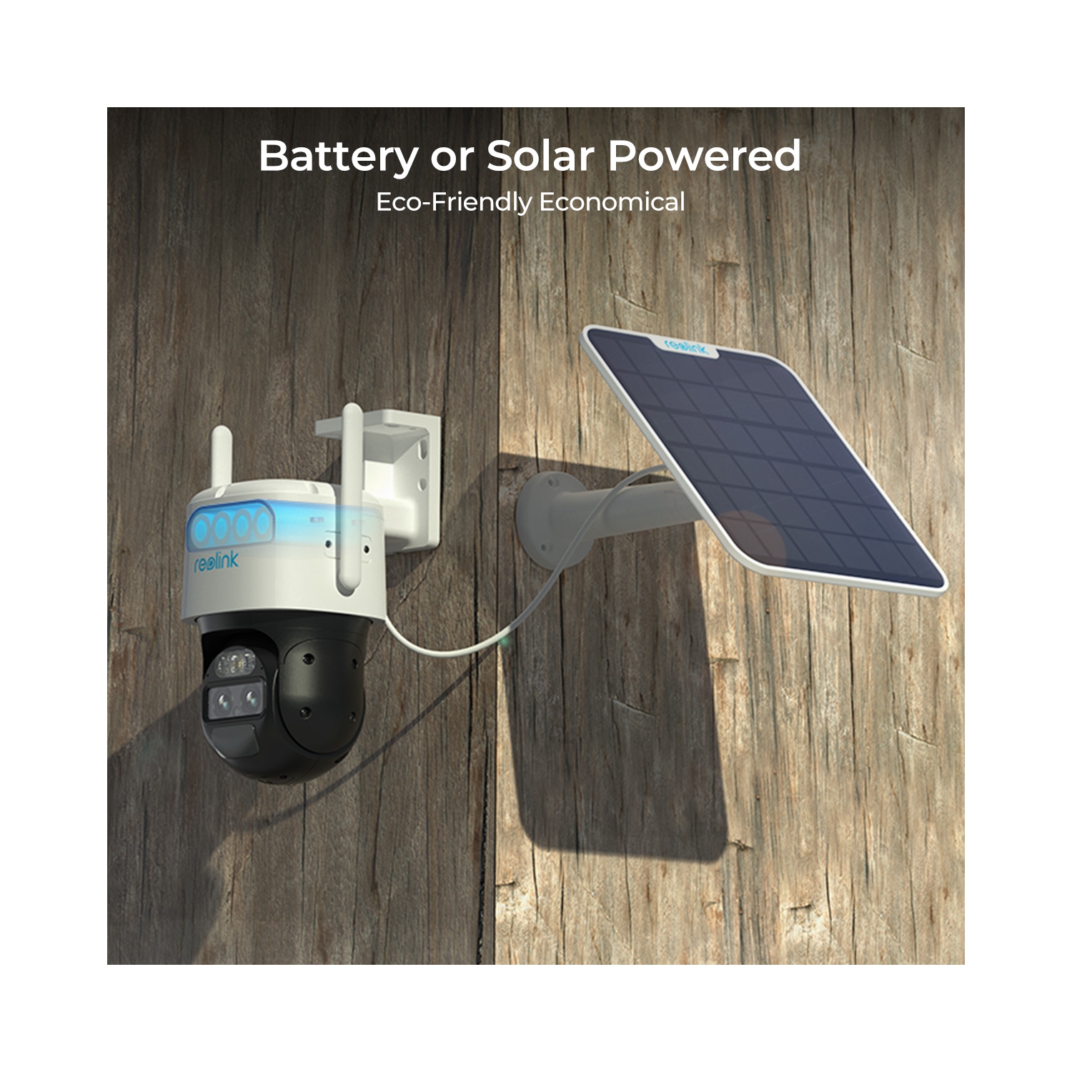 Reolink Dual-Lens 4G Battery PTZ Camera with Auto-Zoom Tracking, Wide-Angle & Telephoto Lenses, 2K 4MP Quad HD