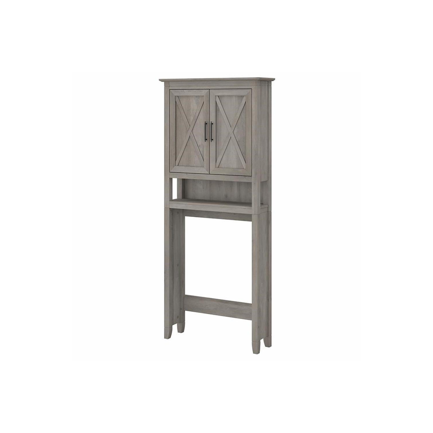 Key West Over The Toilet Storage Cabinet in Driftwood Gray - Engineered Wood