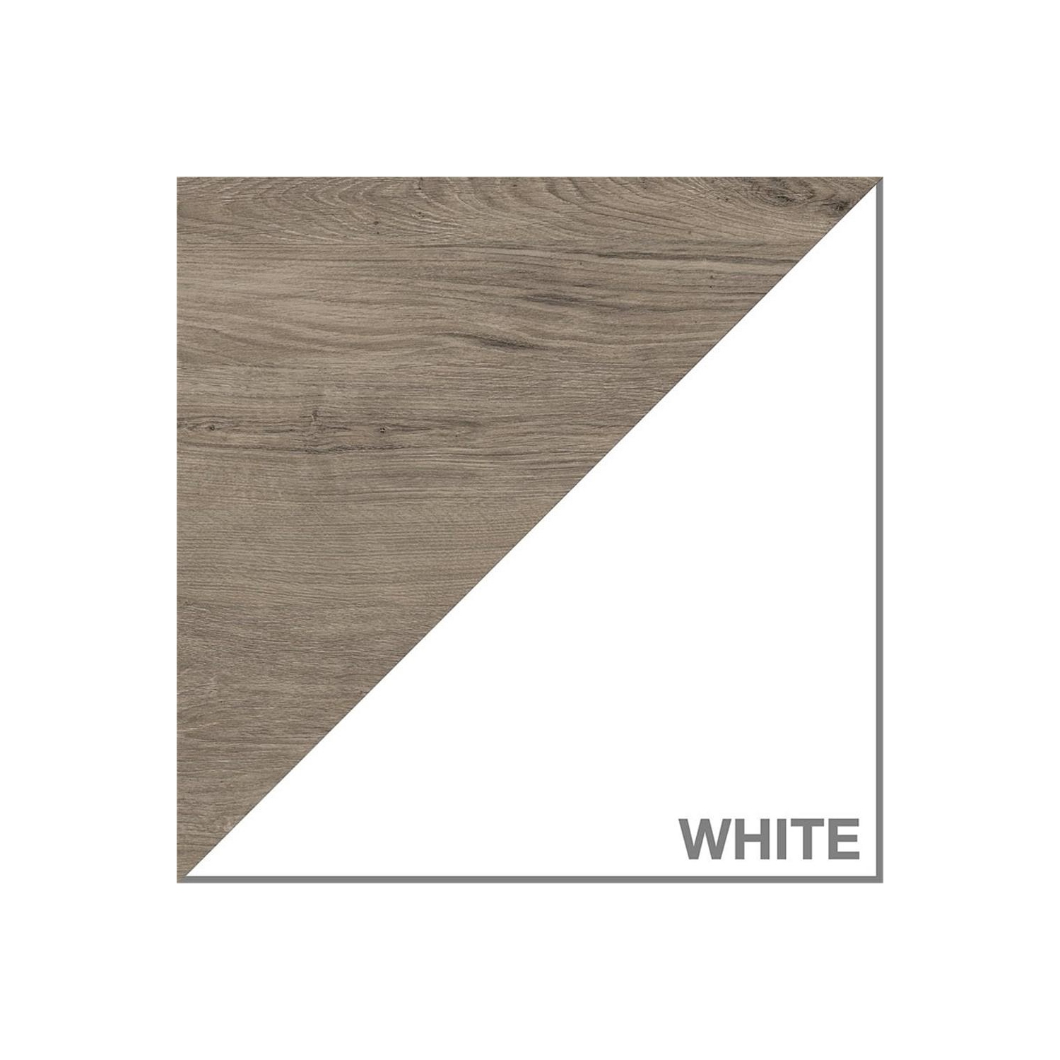 Bush – Armoire de rangement avec portes Mayfield, gris feuillure/blanc pur