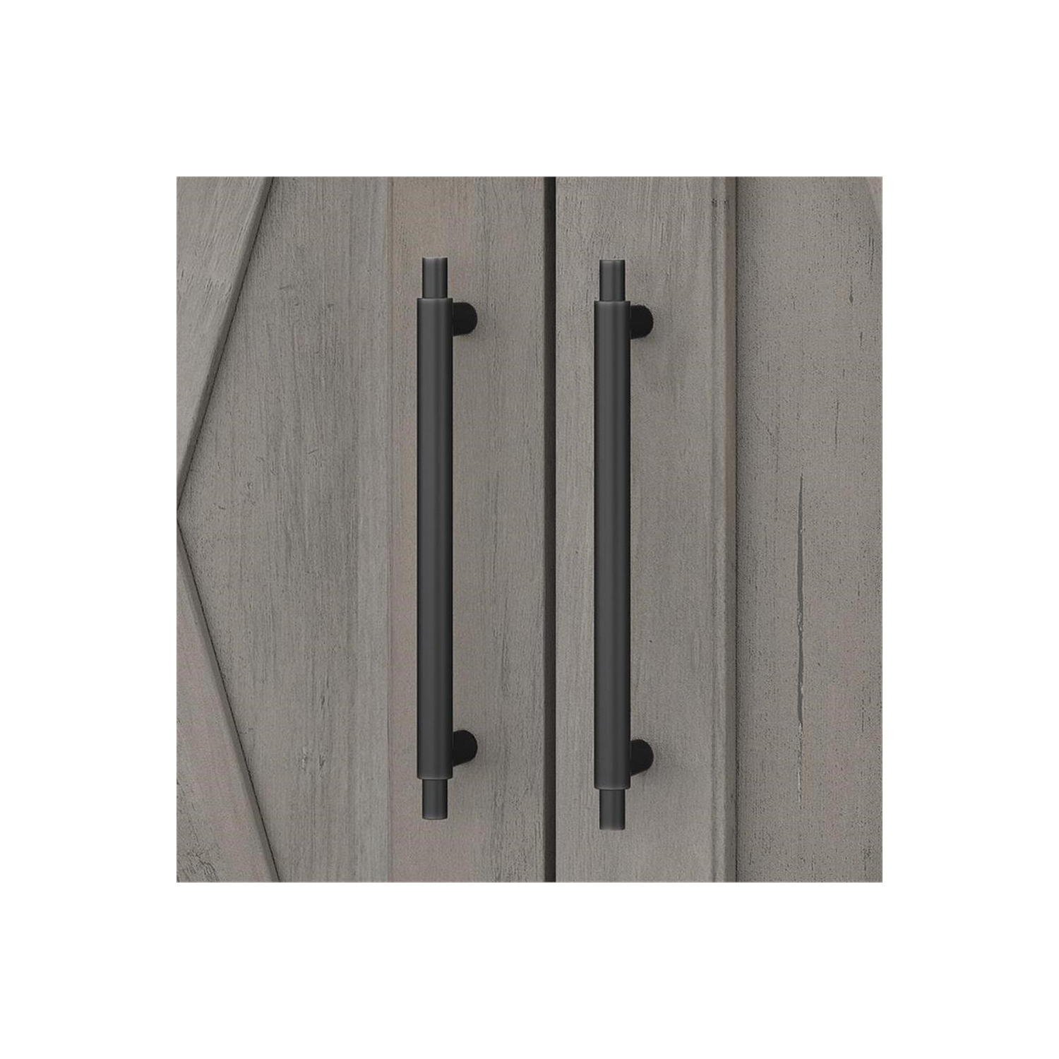Key West Bathroom Wall Cabinet with Doors in Driftwood Gray - Engineered Wood