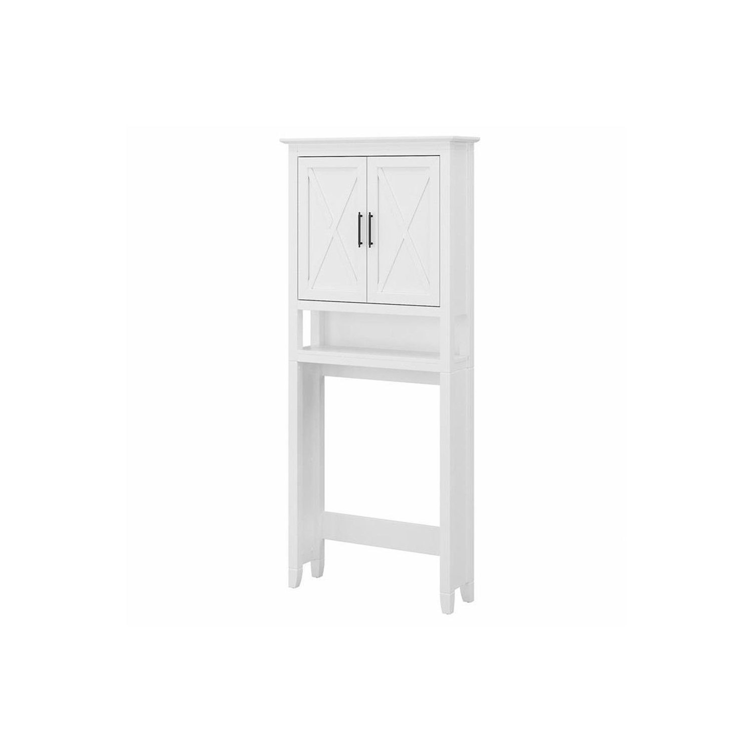 Key West Over The Toilet Storage Cabinet in White Ash - Engineered Wood
