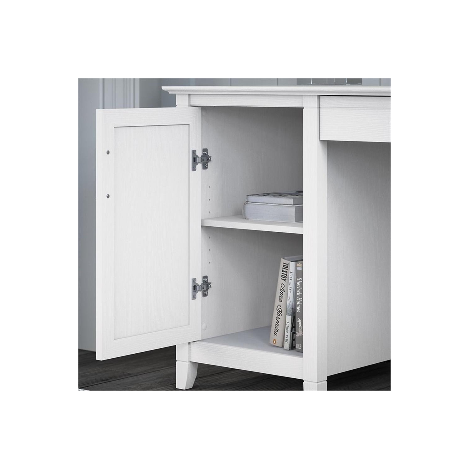 Bureau d'ordinateur et chaise 54 W de Key West - Chêne blanc pur - bois d'ingénierie