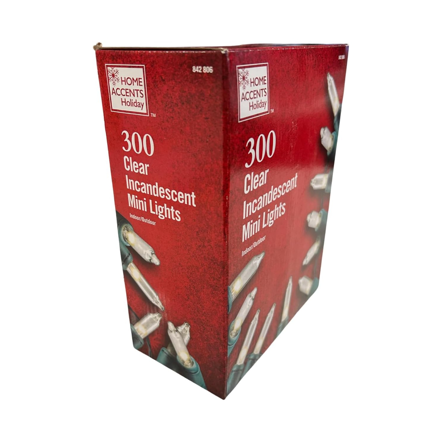 Mini jeu de lumières de Noël transparentes incandescentes Home Accents, 300 unités