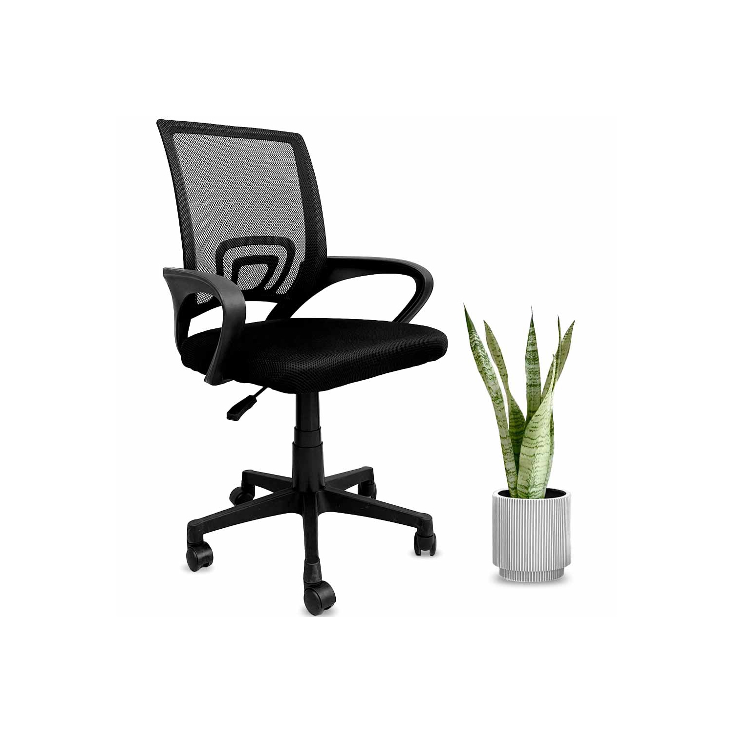MotionGrey Mesh Series - Executive Ergonomic Computer Desk Home Office Chair with Mesh Back - Black