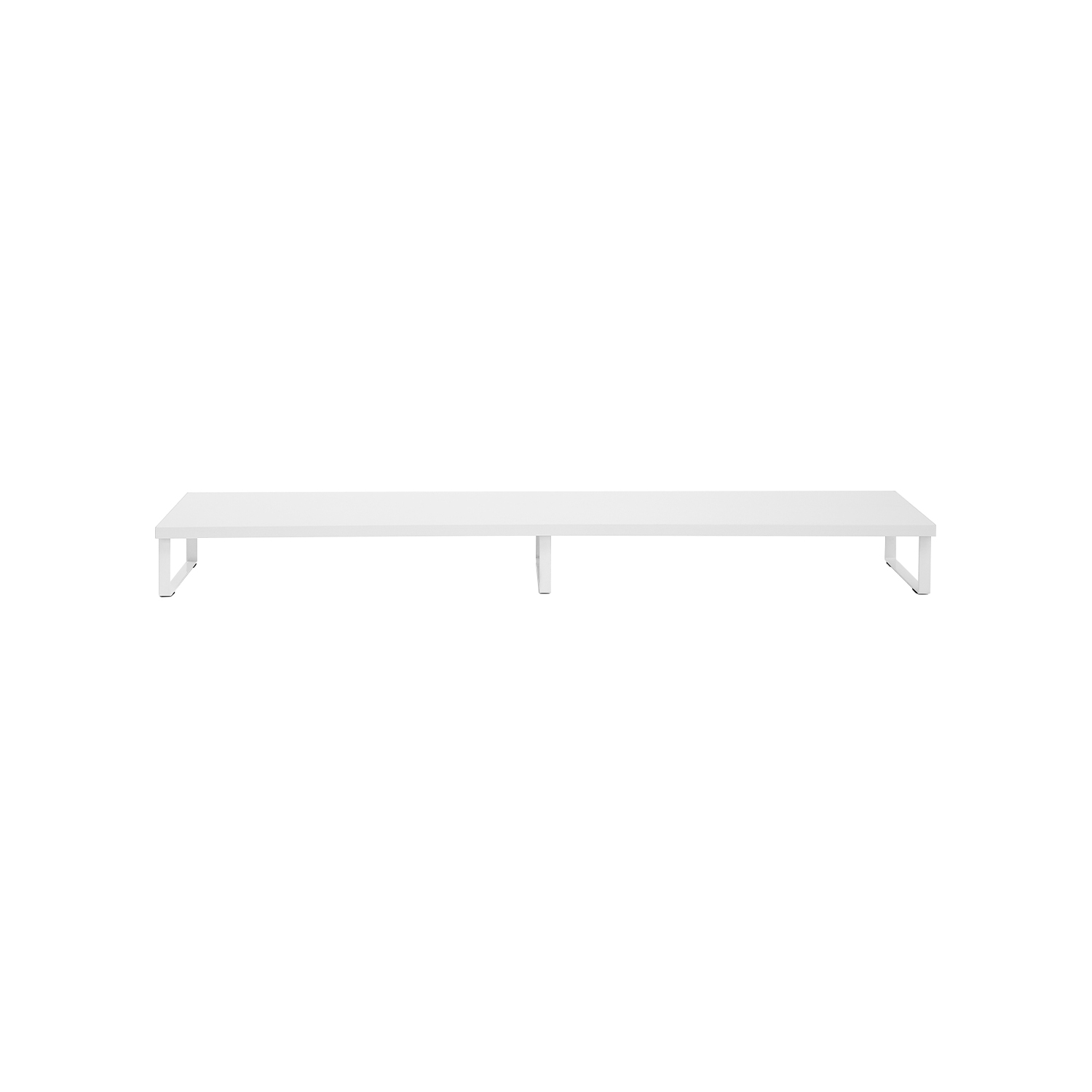 MotionGrey Monitor Stand Riser, 39.4 Inch Ergonomic Desk Shelf & tabletop Desktop Stand for Laptop, Computer, MacBook, Notebook, PC - White