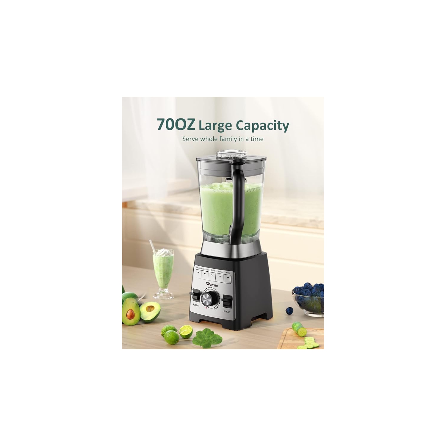  Wamife Professional Countertop Blender - Commercial