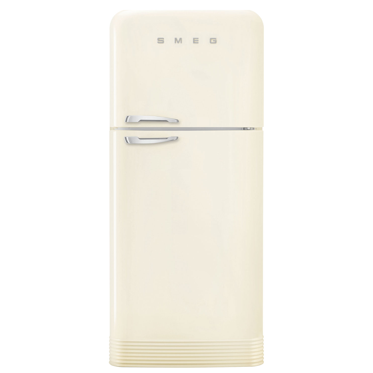 Réfrigérateur à congélateur supérieur 19,2 pi³ 32 po à distributeur de glaçons rétro de Smeg - Crème