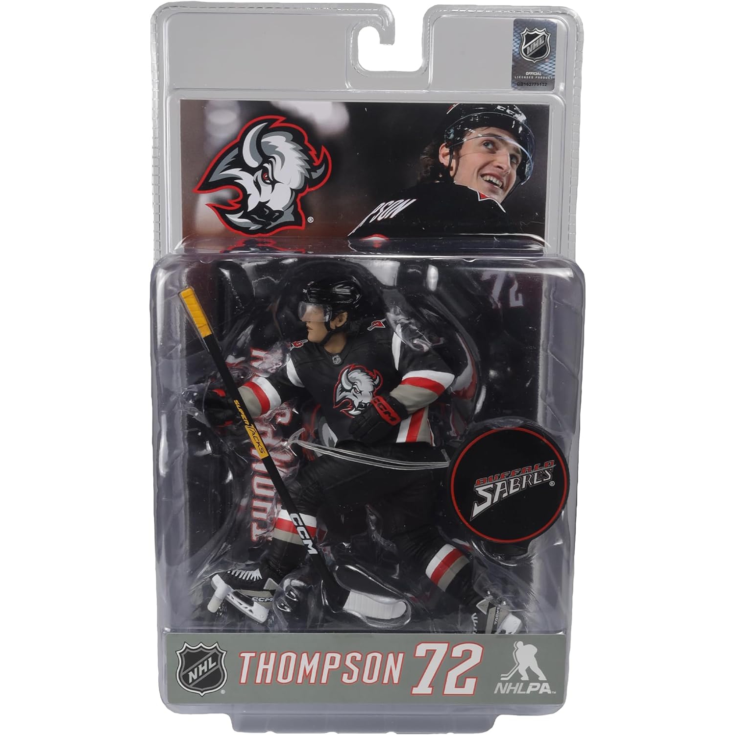 McFarlane SportsPicks NHL 7 Inch Static Figure - Tage Thompson Black Jersey