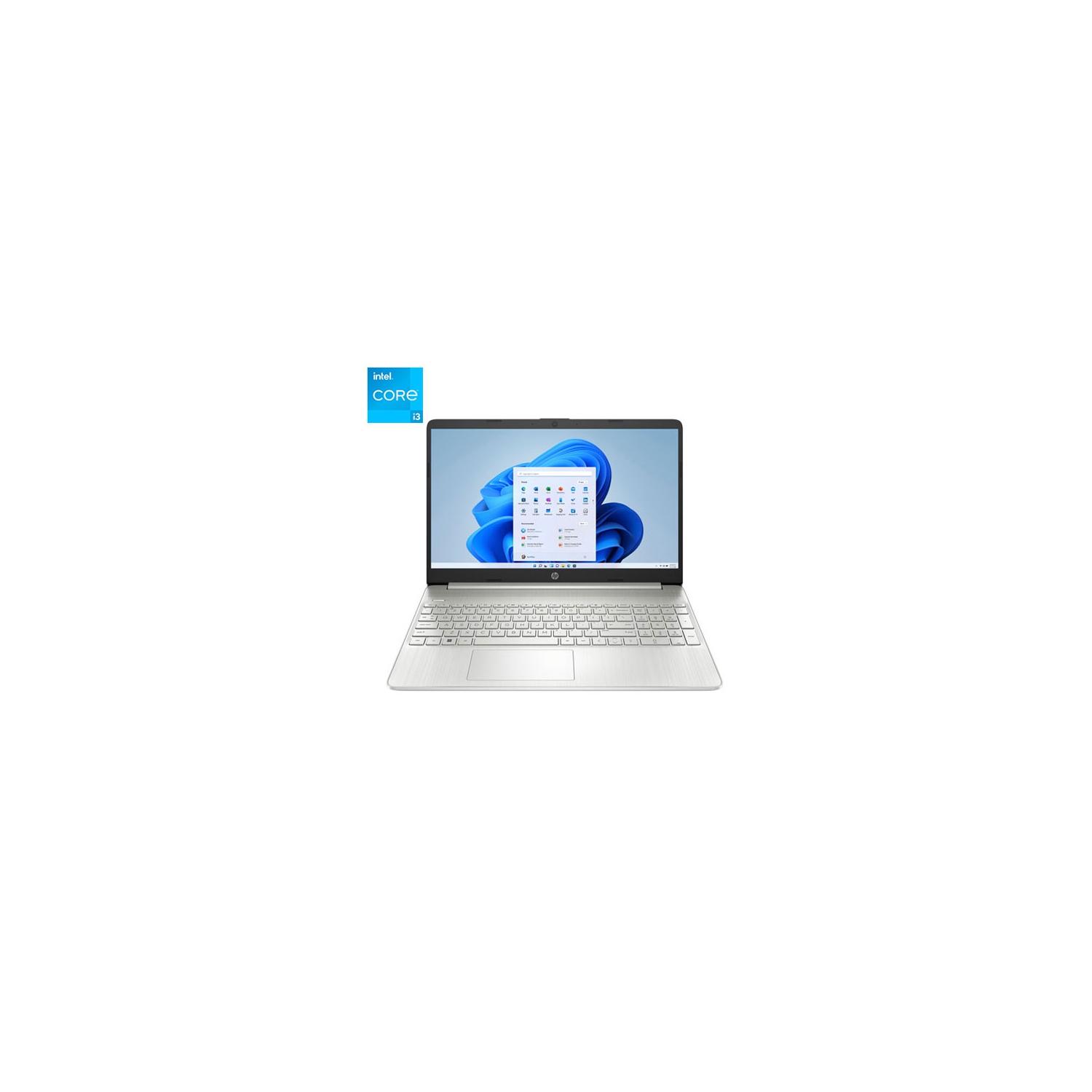 Open Box - HP 15.6" Laptop - Natural Silver (Intel Core i3-1215U/512GB SSD/8GB RAM/Windows 11 Home)