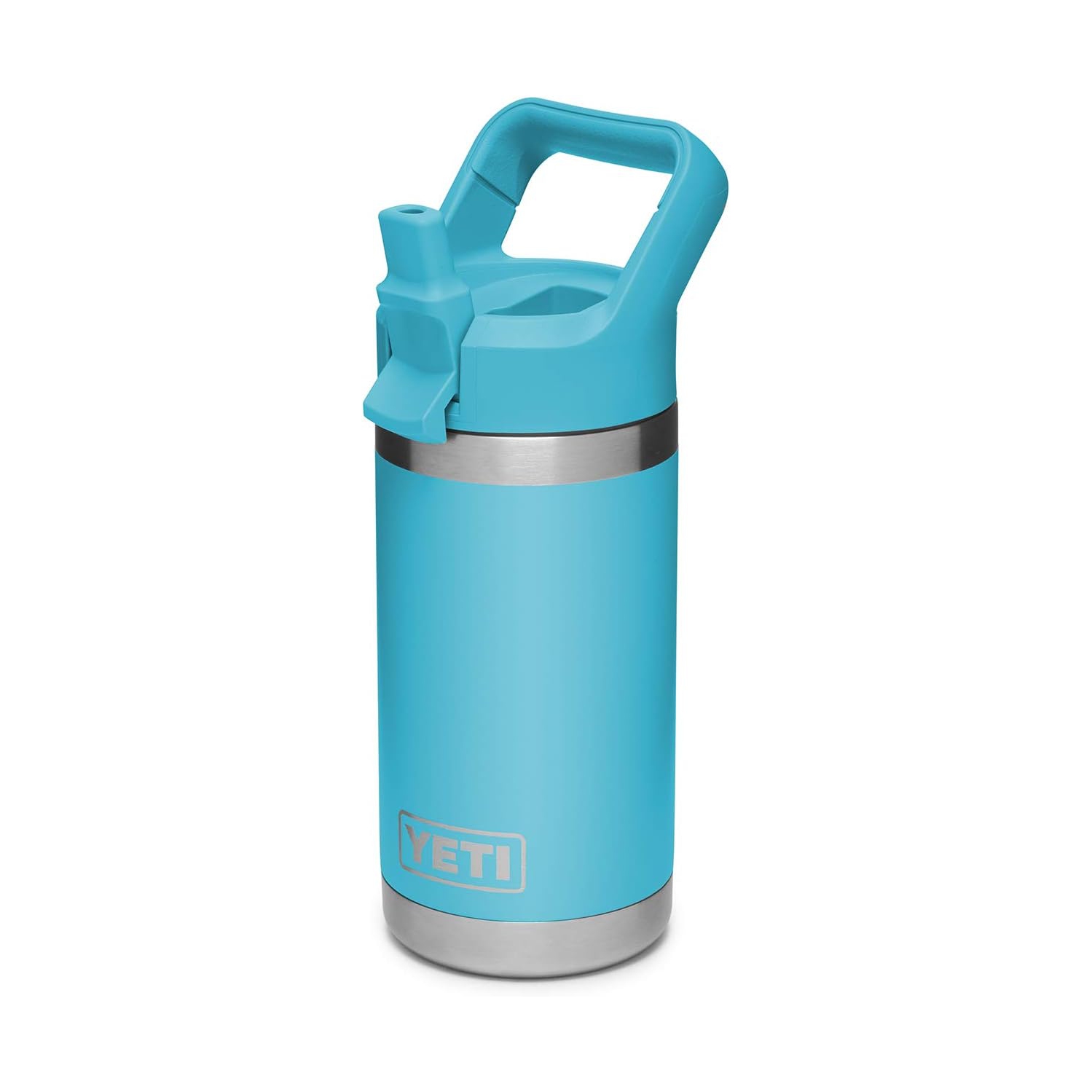 YETI Rambler Jr. 12 oz Kids Bottle, with Straw Cap, Reef Blue