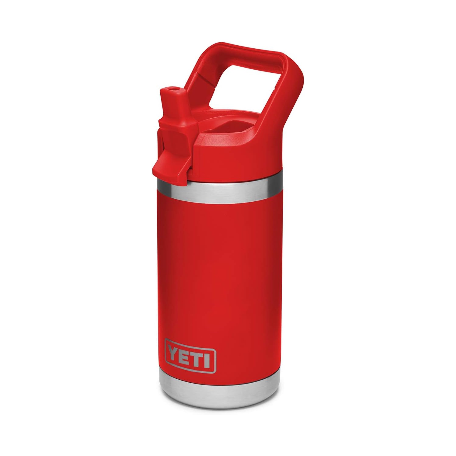 YETI Rambler Jr. 12 oz Kids Bottle, with Straw Cap, Canyon Red