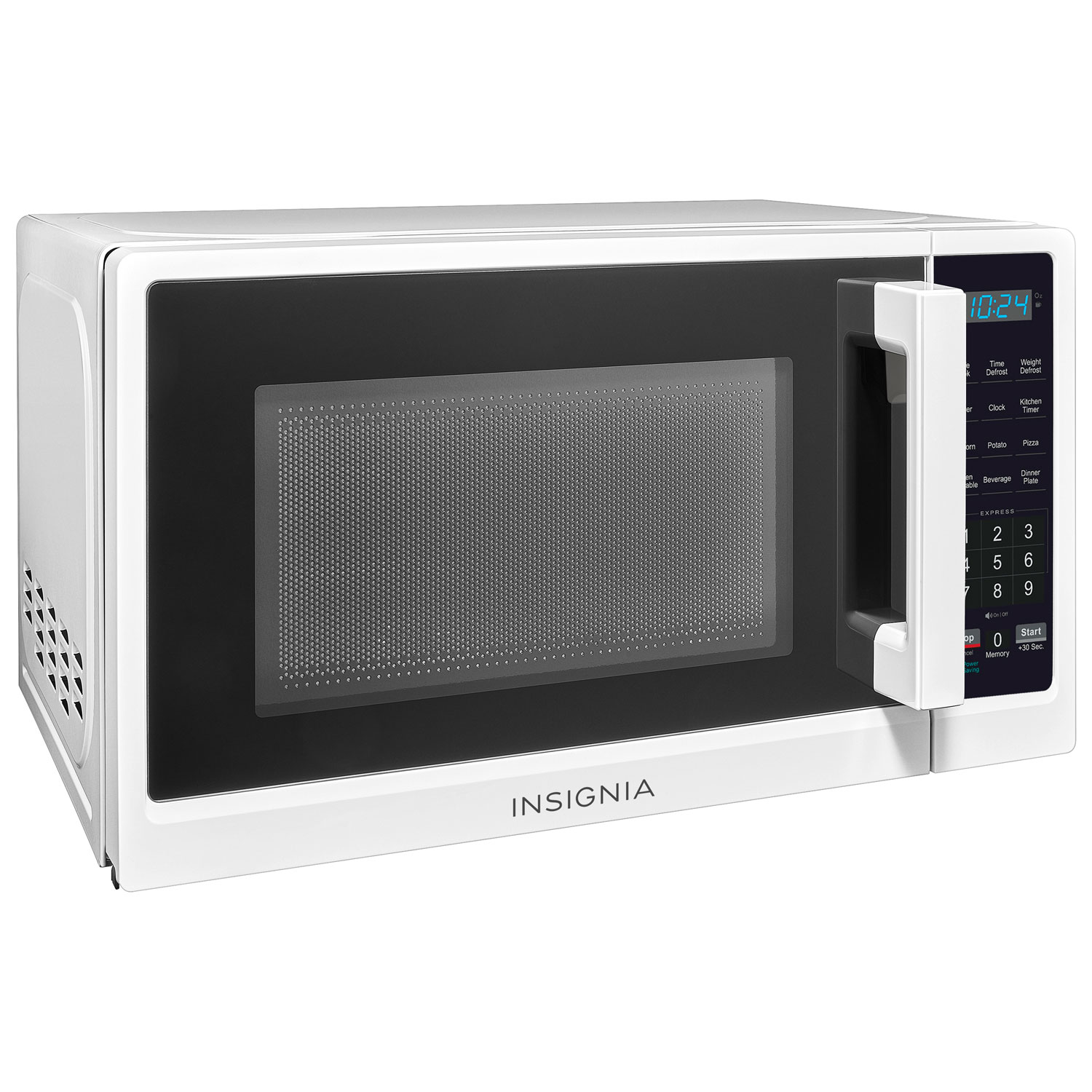 Insignia 0.7 Cu. Ft. Compact Microwave - White - Only at Best Buy