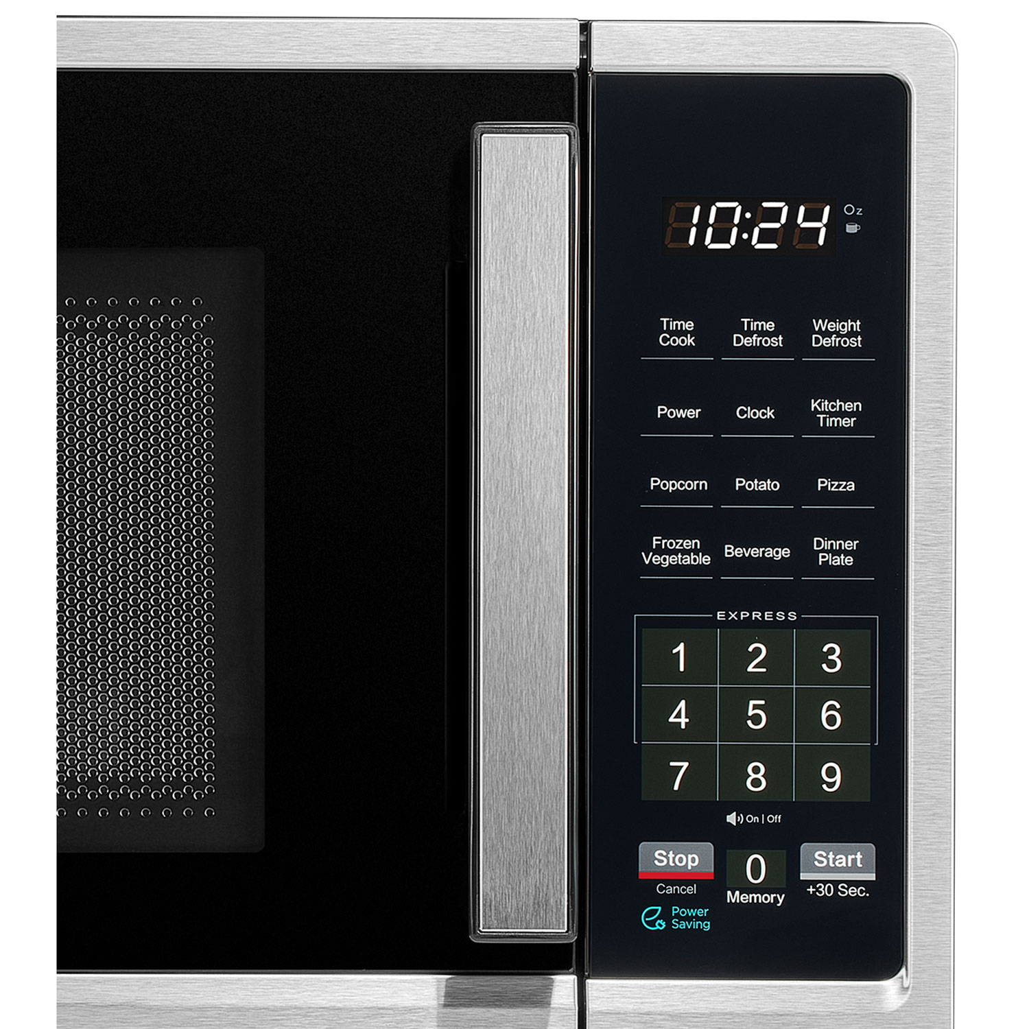 Insignia 0.9 Cu. Ft. Compact Countertop Microwave - Stainless Steel - Only at Best Buy