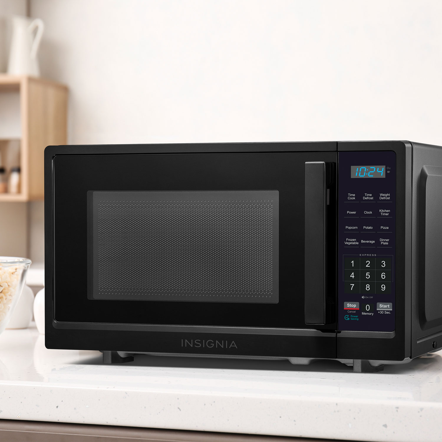 Insignia 0.7 Cu. Ft. Compact Microwave - Black - Only at Best Buy
