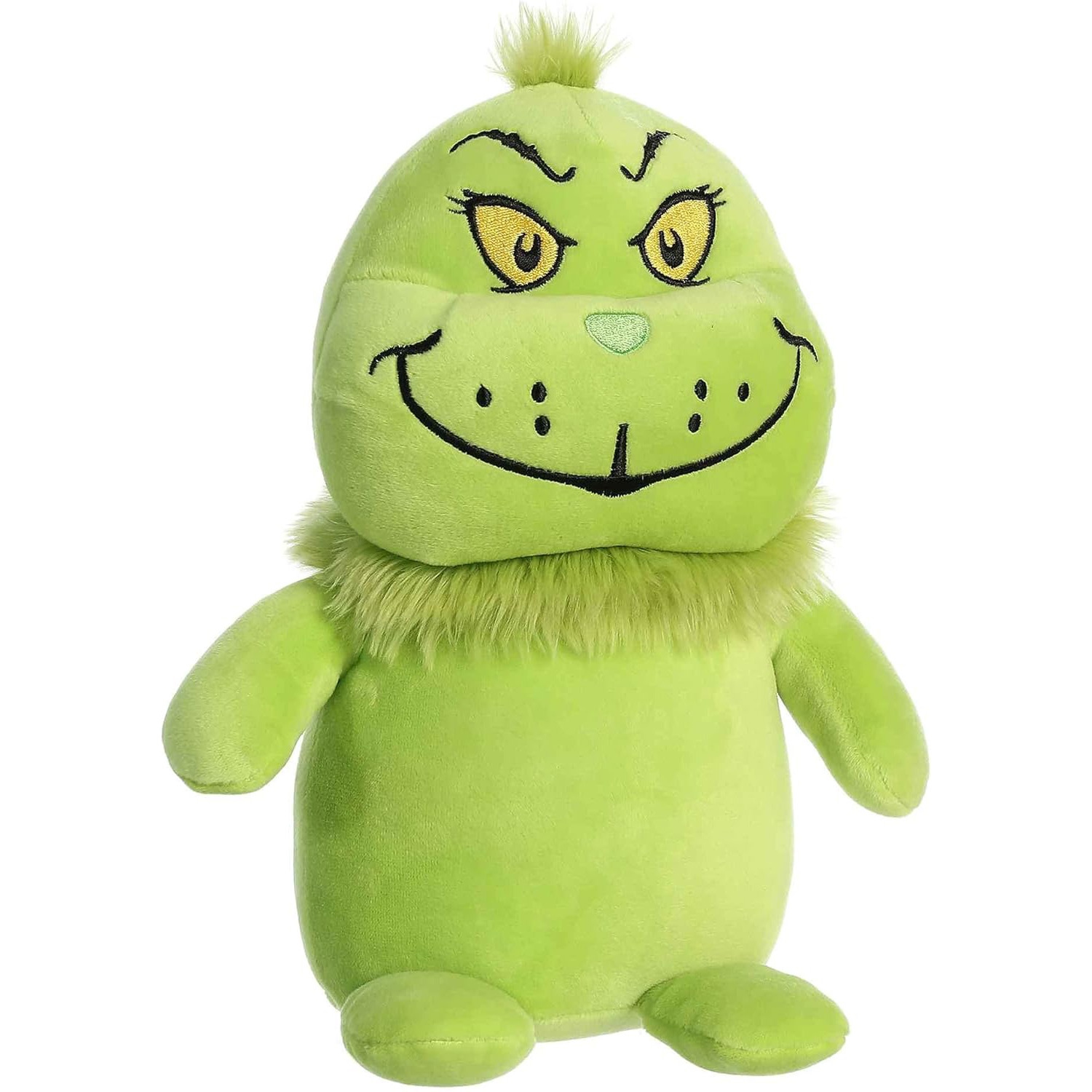 Aurora Whimsical Dr. Seuss Squishy Grinch Stuffed Animal - Magical Storytelling - Literary Inspiration - Green 9.5 Inches