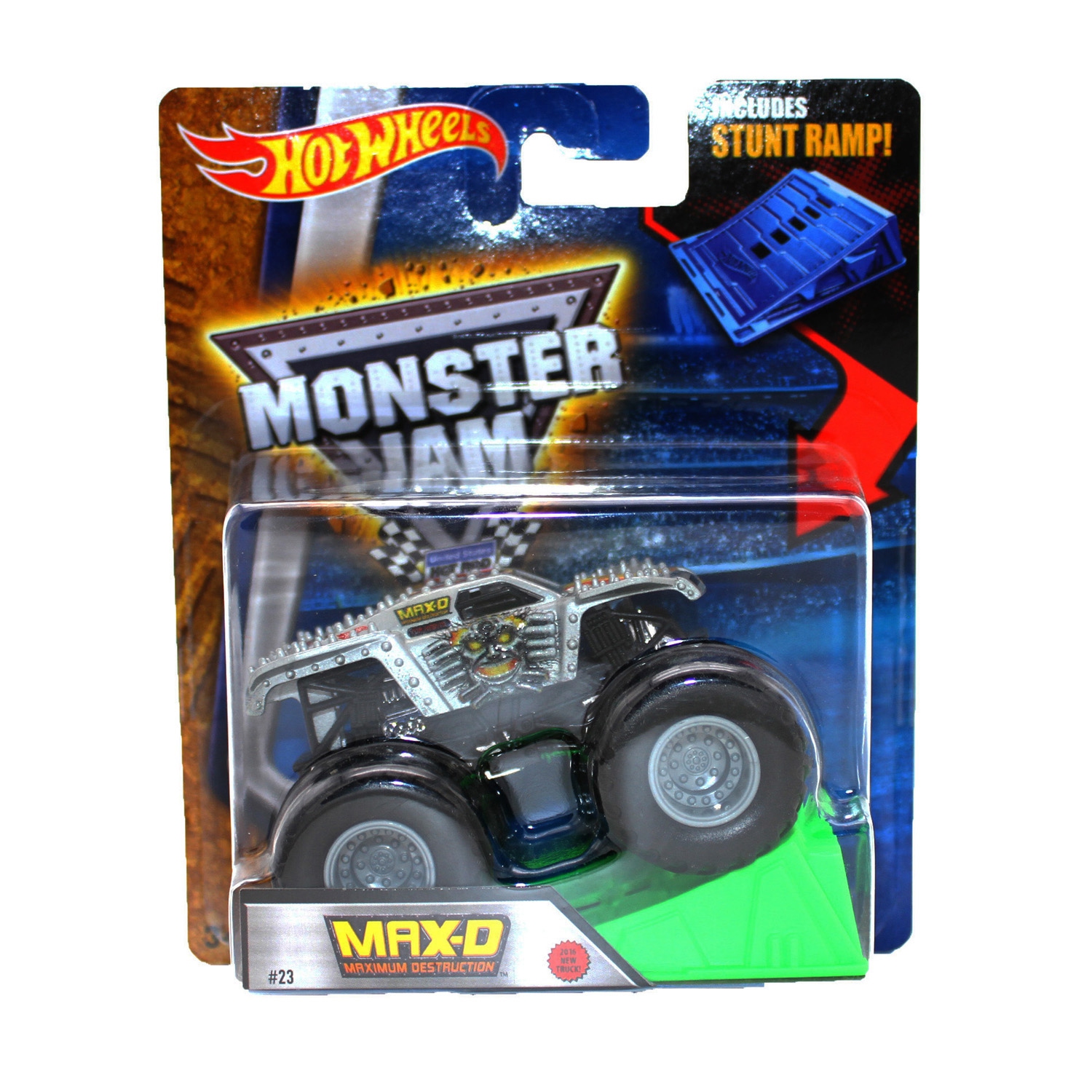 Monster Jam Max-D - 1:64 Scale with Stunt Ramp