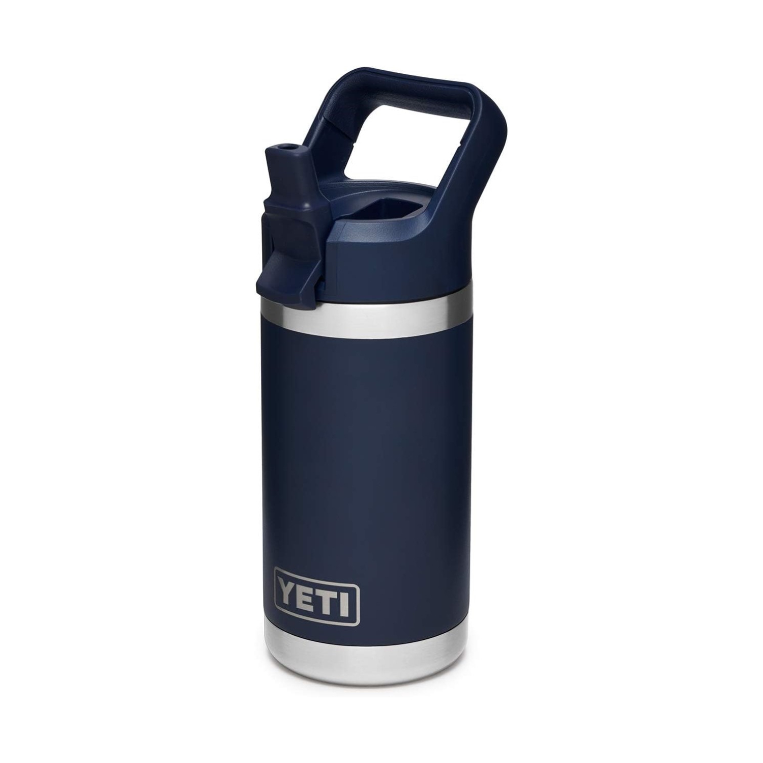 YETI Rambler Jr. 12 oz Kids Bottle, with Straw Cap, Navy