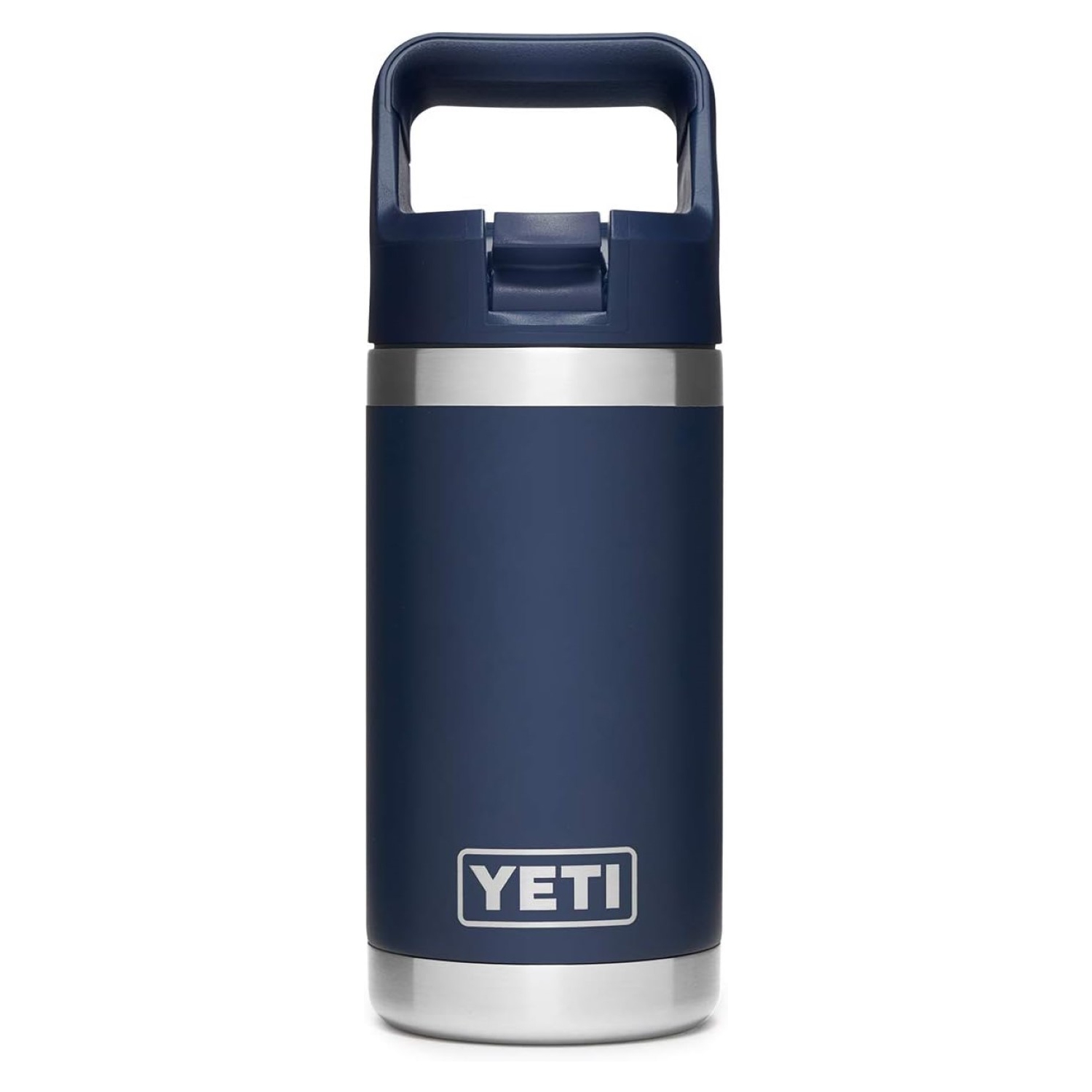 YETI Rambler Jr. 12 oz Kids Bottle, with Straw Cap, Navy