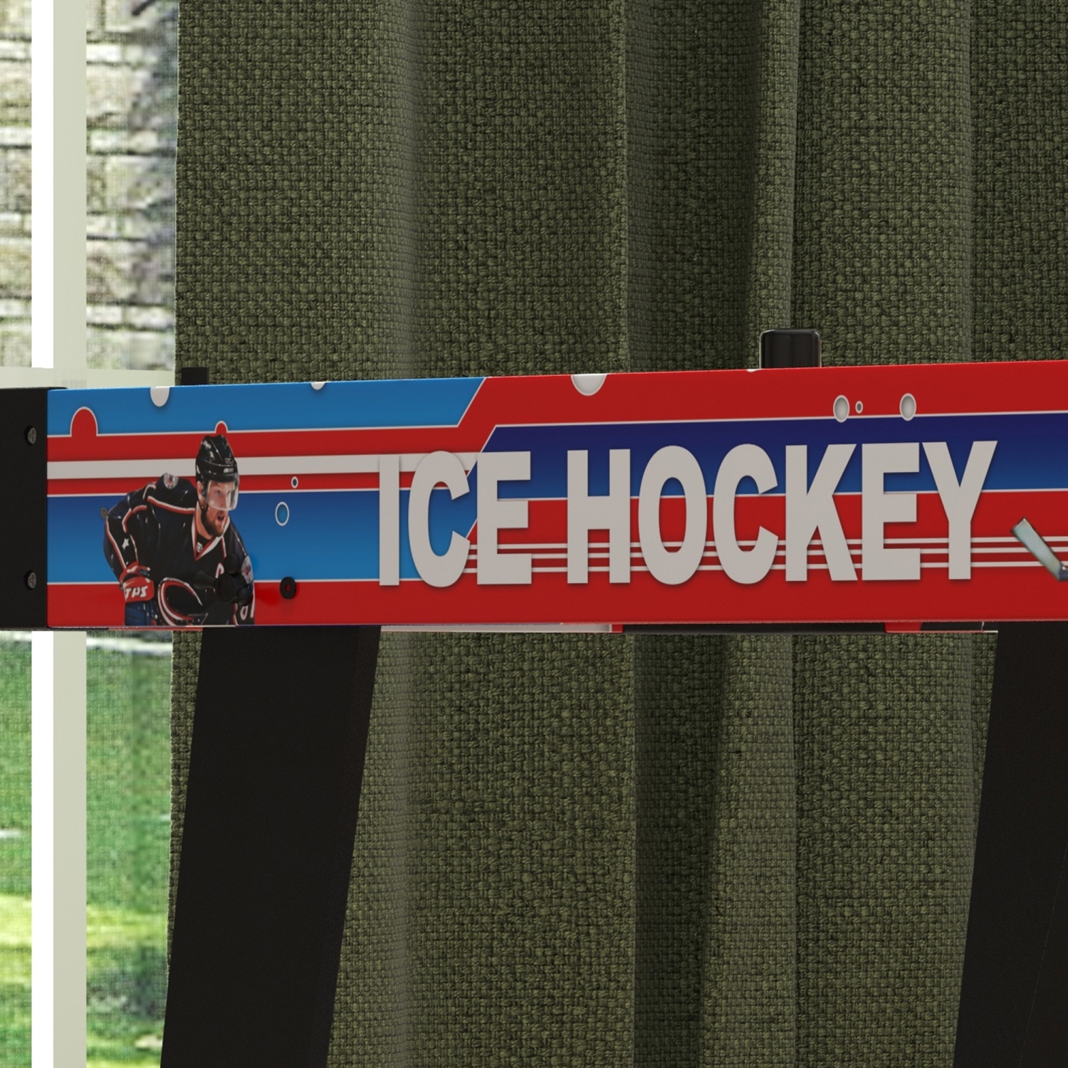 Soozier 40" Air Hockey Table for Youth and Adults, Folding Air Hockey Arcade Table with 2 Pucks, 2 Pushers, Scoreboard for Family Game Room, Living