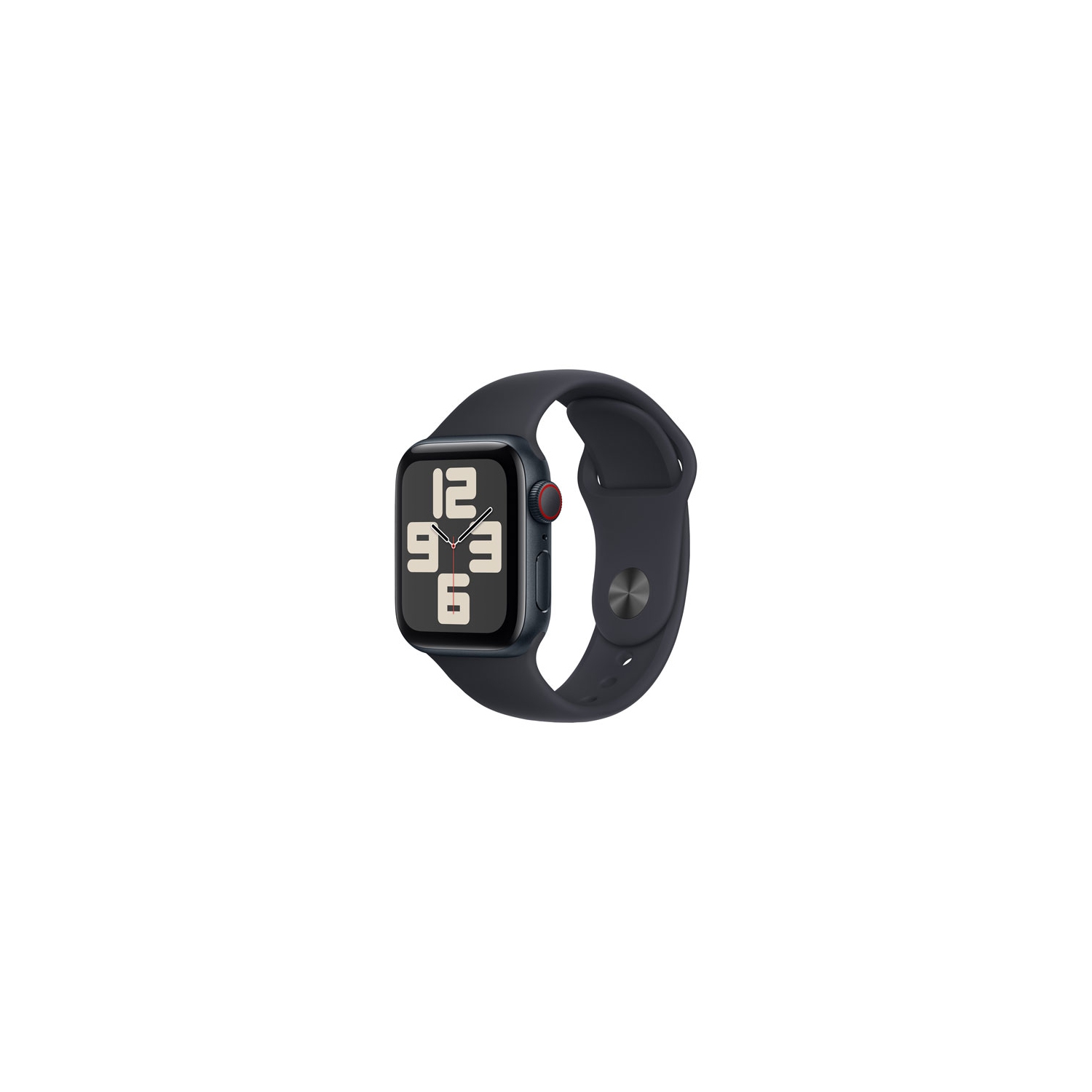 Open Box - Apple Watch SE (GPS + Cellular) 40mm Midnight Aluminum Case with Midnight Sport Band - Small / Medium